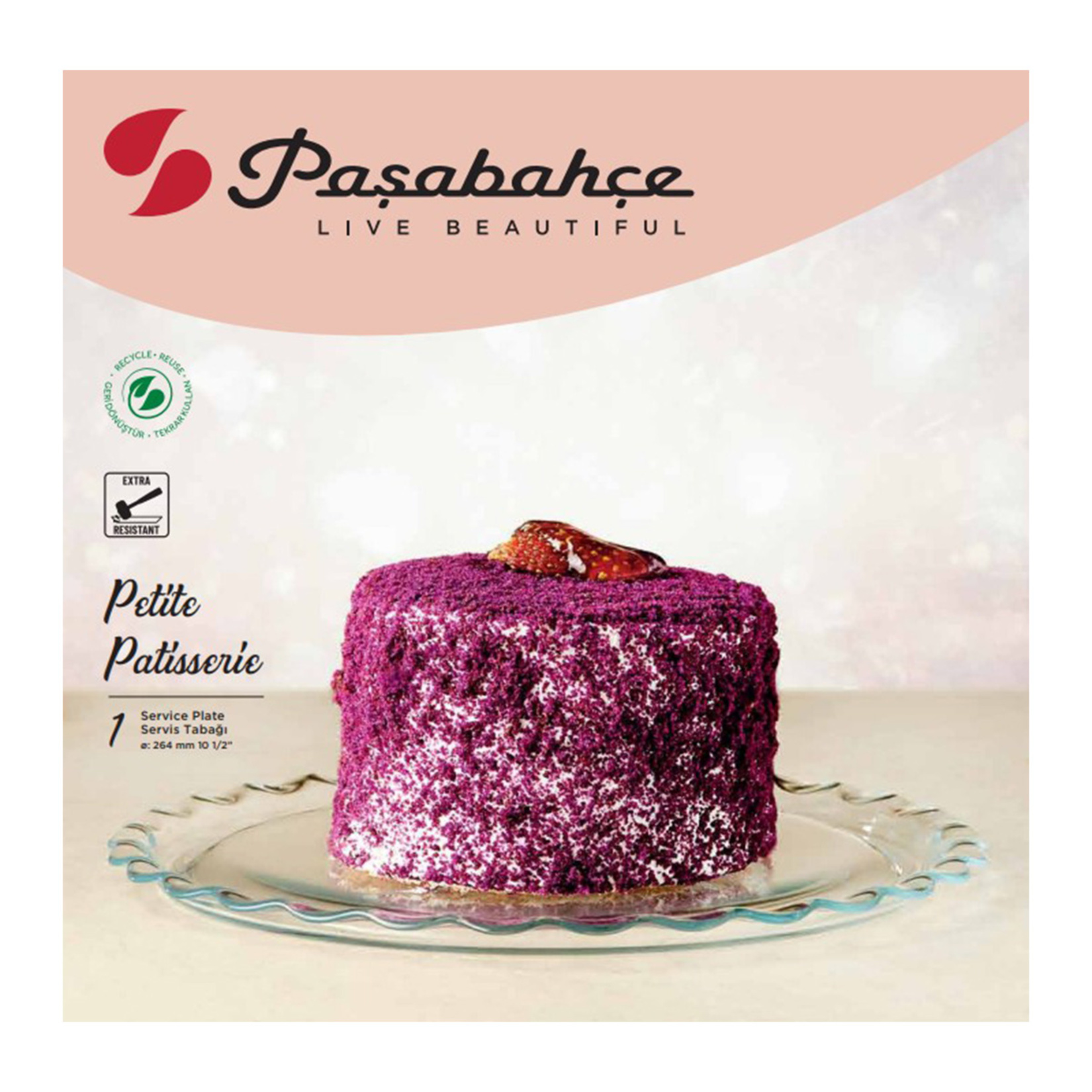 Paşabahçe Petite Patisserie Servis Tabağı 26 Cm