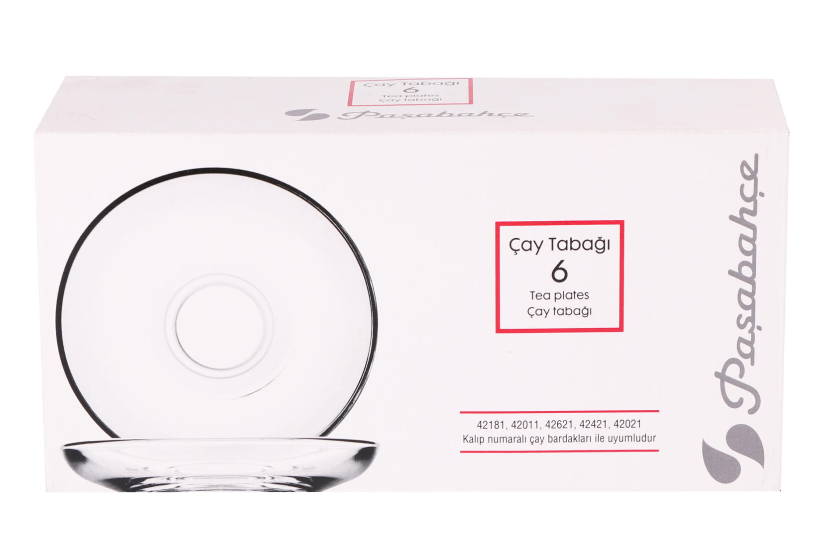 Paşabahçe Aida Çay Tabağı 6’Lı