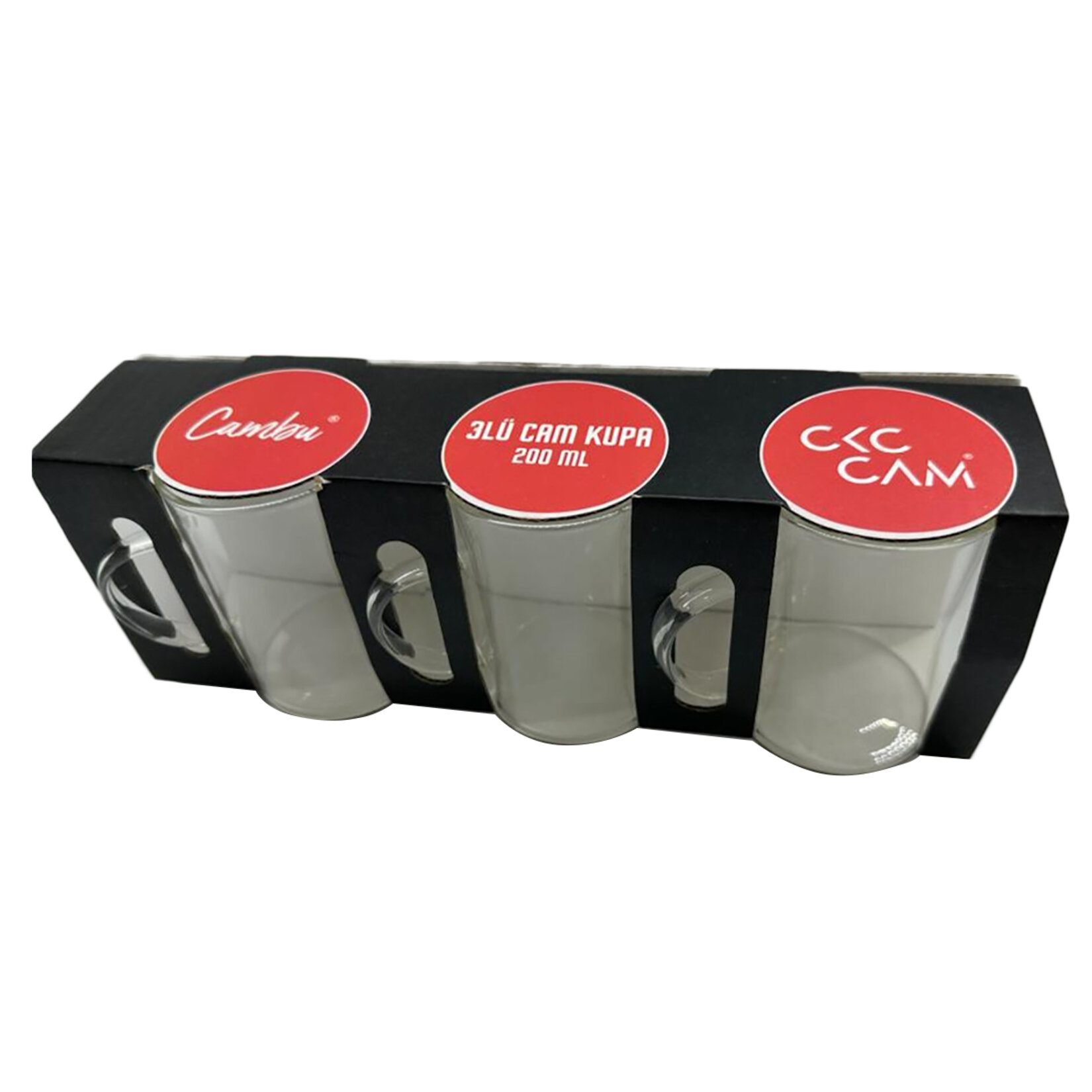 Ckc Borosilikat Cam Kupa 200 Cc 3Lü