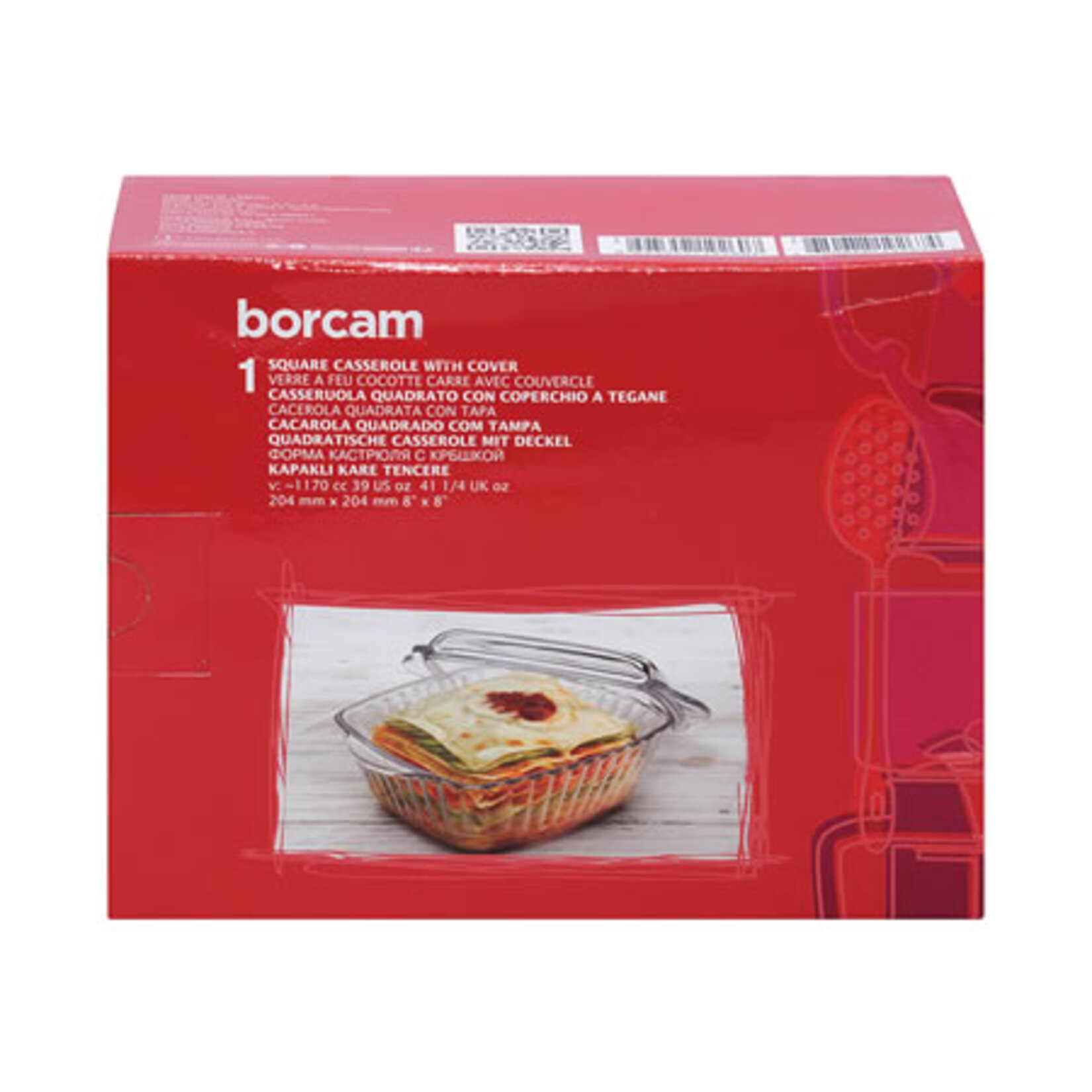 Paşabahçe (59039) Borcam Kare Tencere 1170 CC