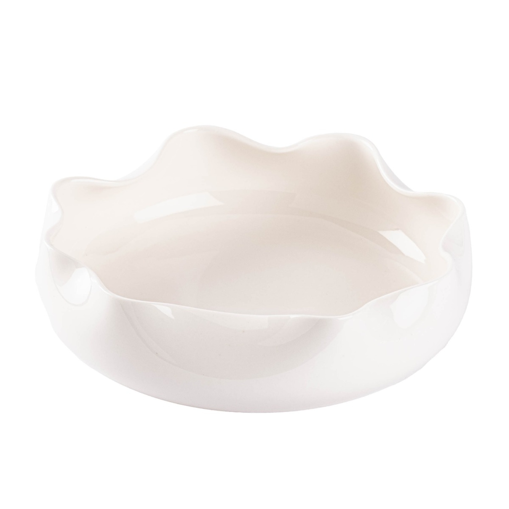 Tantitoni Wave Beyaz Porselen Kase 15.4 Cm