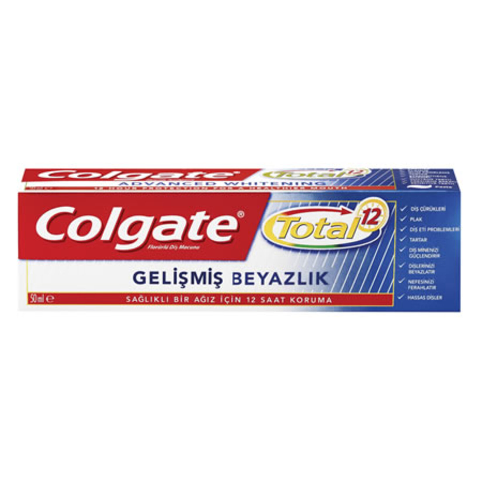 Colgate Total Gelişmiş Beyazlık Diş Macunu 50 Ml