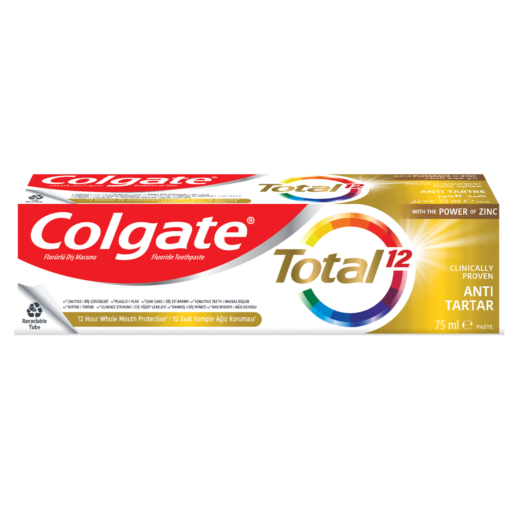 Colgate Total Gelişmiş Antı-tartar Diş Macunu 75Ml