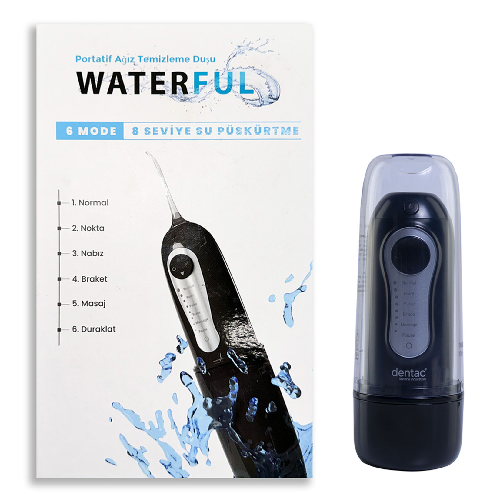 Dentac Waterful Portatif Ağız Temizleme Duşu