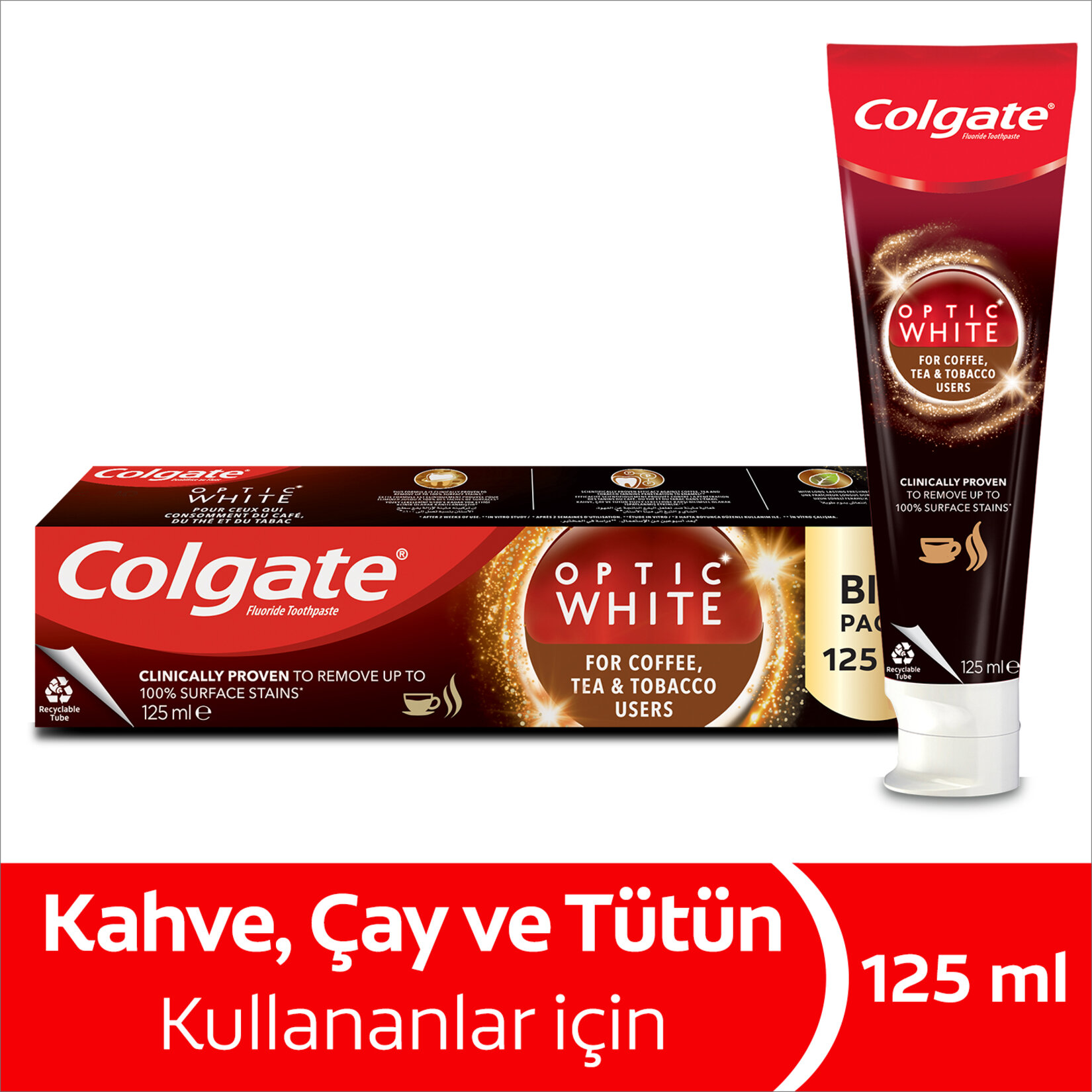 Colgate Optıc Whıte Kahve&çay&tütün Diş Mac.125ml