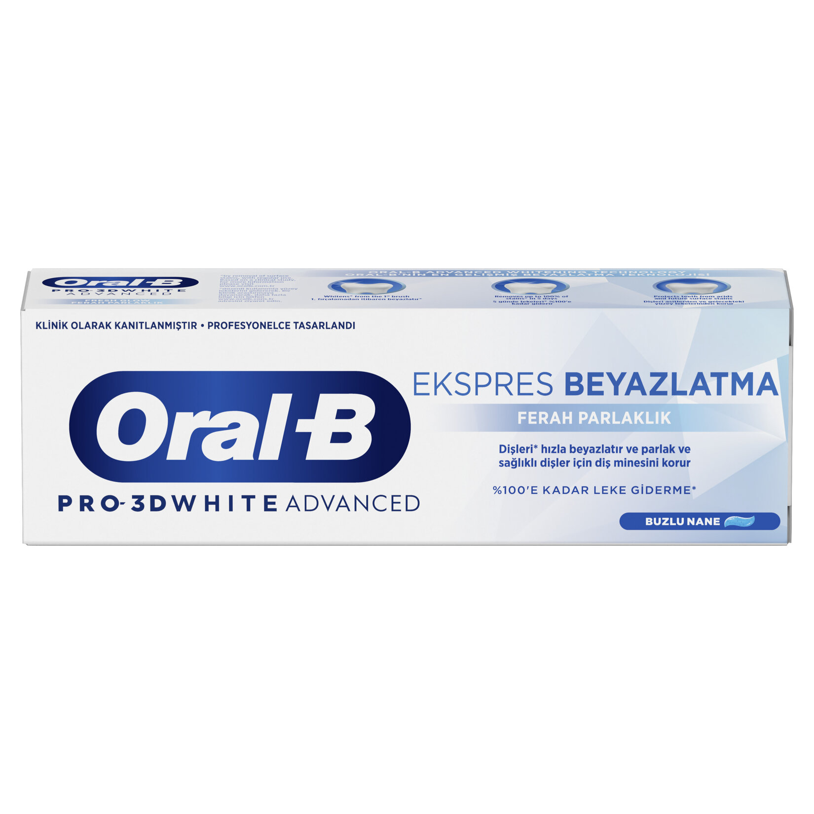 Oral-B Pro-3dw Advenced Ekspres Beyazlatma Ferah Parlaklık 75Ml