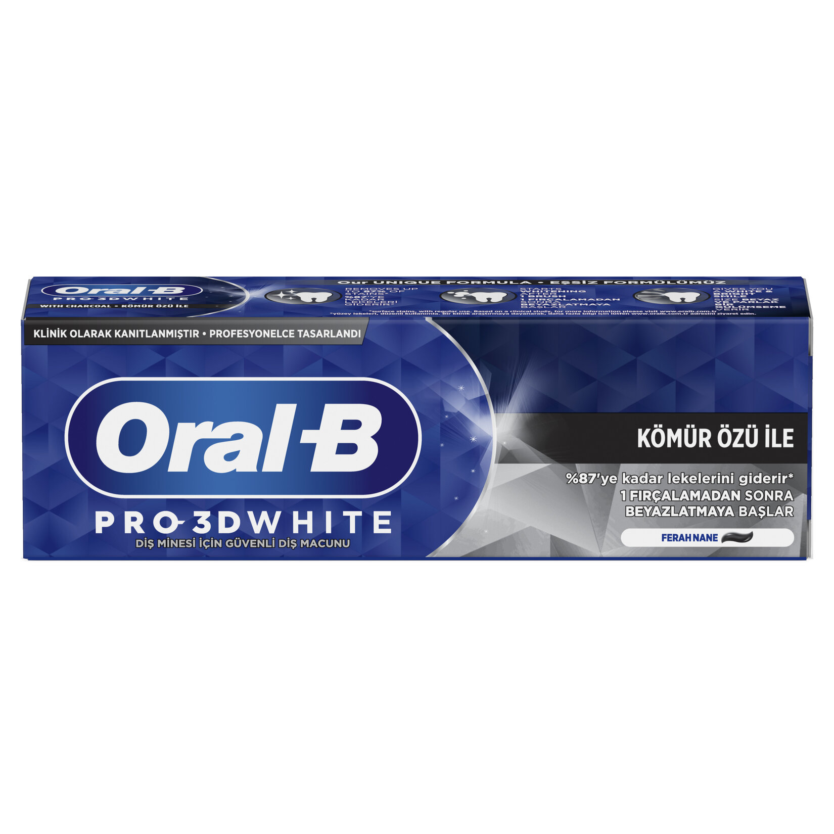 Oral-B Pro-3dw Kömür Özlü Diş Macunu 75 Ml