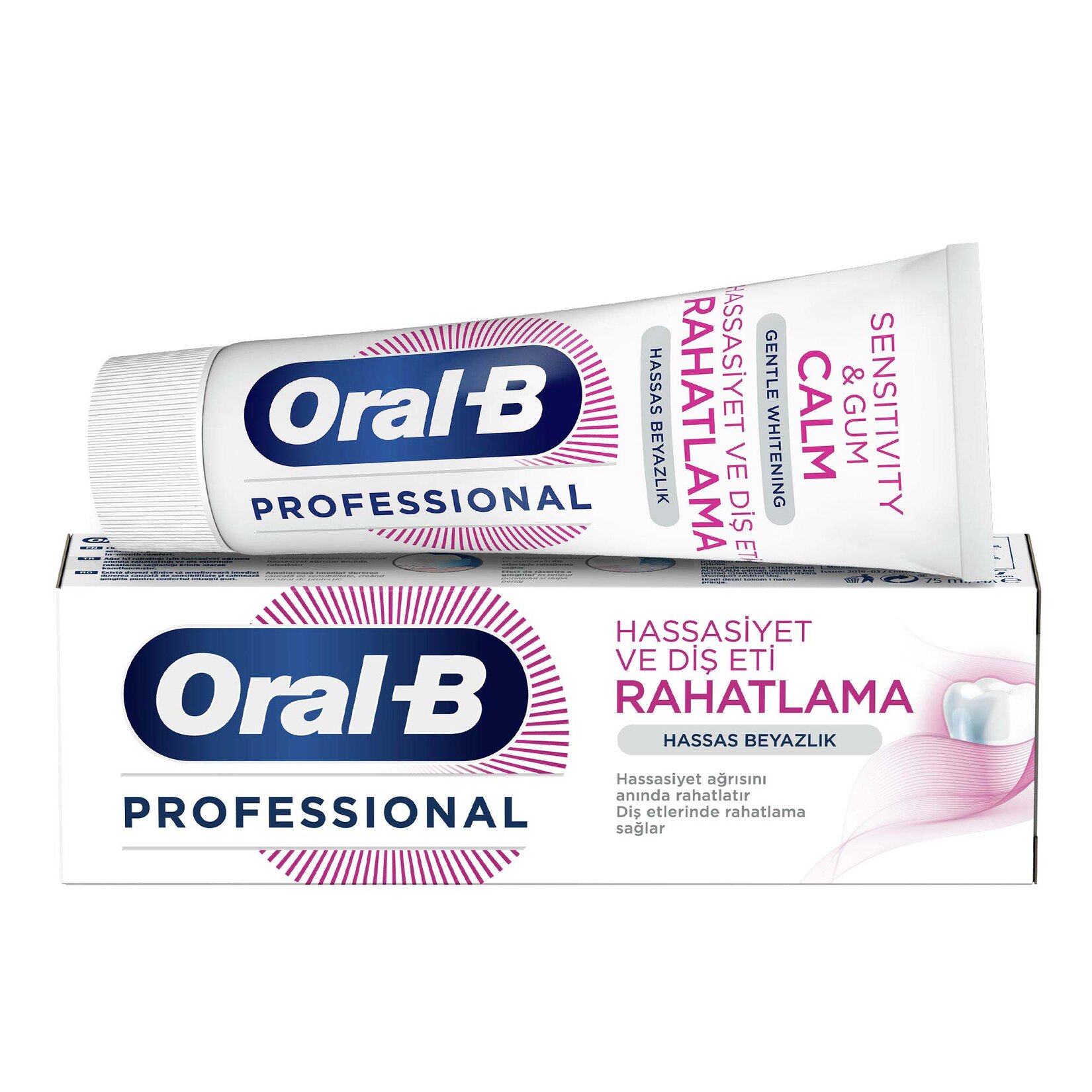 Oral-B Professional Hassasiyet Ve Diş Eti Rahatlama Hassas Beyazlık Diş Macunu 75 ml