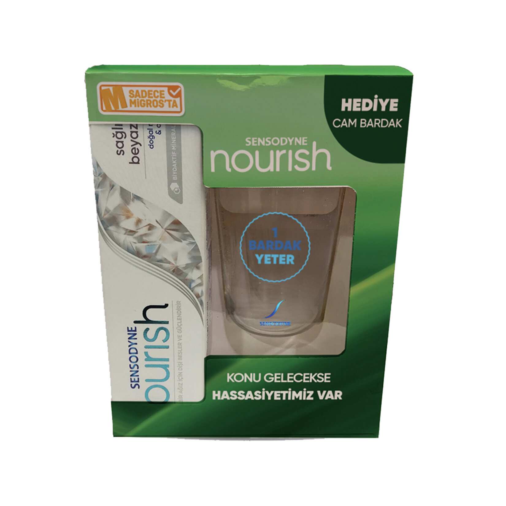 Sensodyne Nourish Sağlıklı Beyazlık 75 ml Bardak Hediyeli
