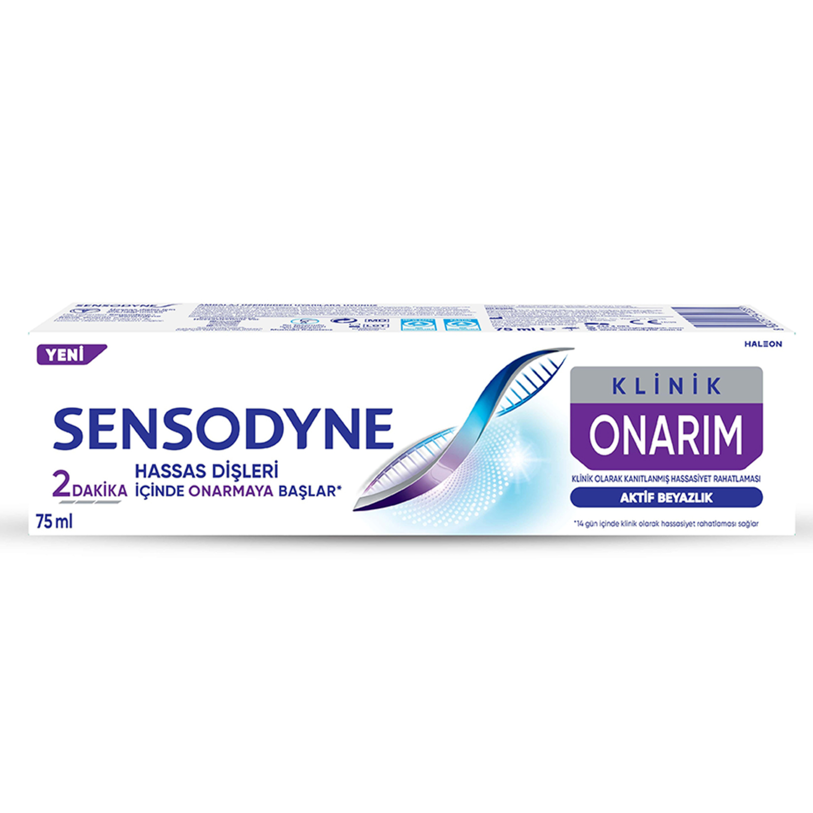 Sensodyne Klinik Onarım Aktif Beyazlık Diş Macunu 75 Ml