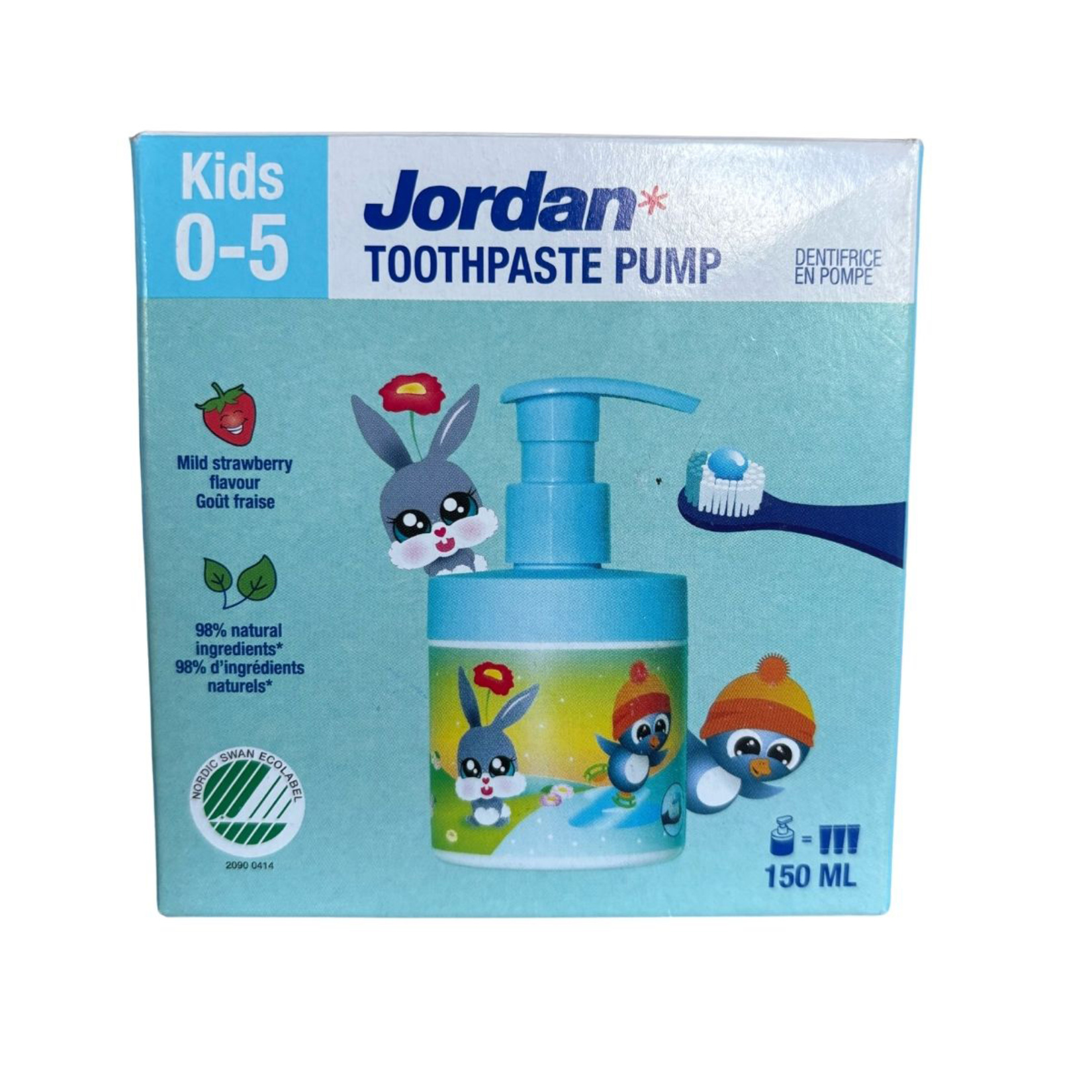 Jordan 0-5 Yaş Çocuk Pompalı Diş Macunu 150 Ml