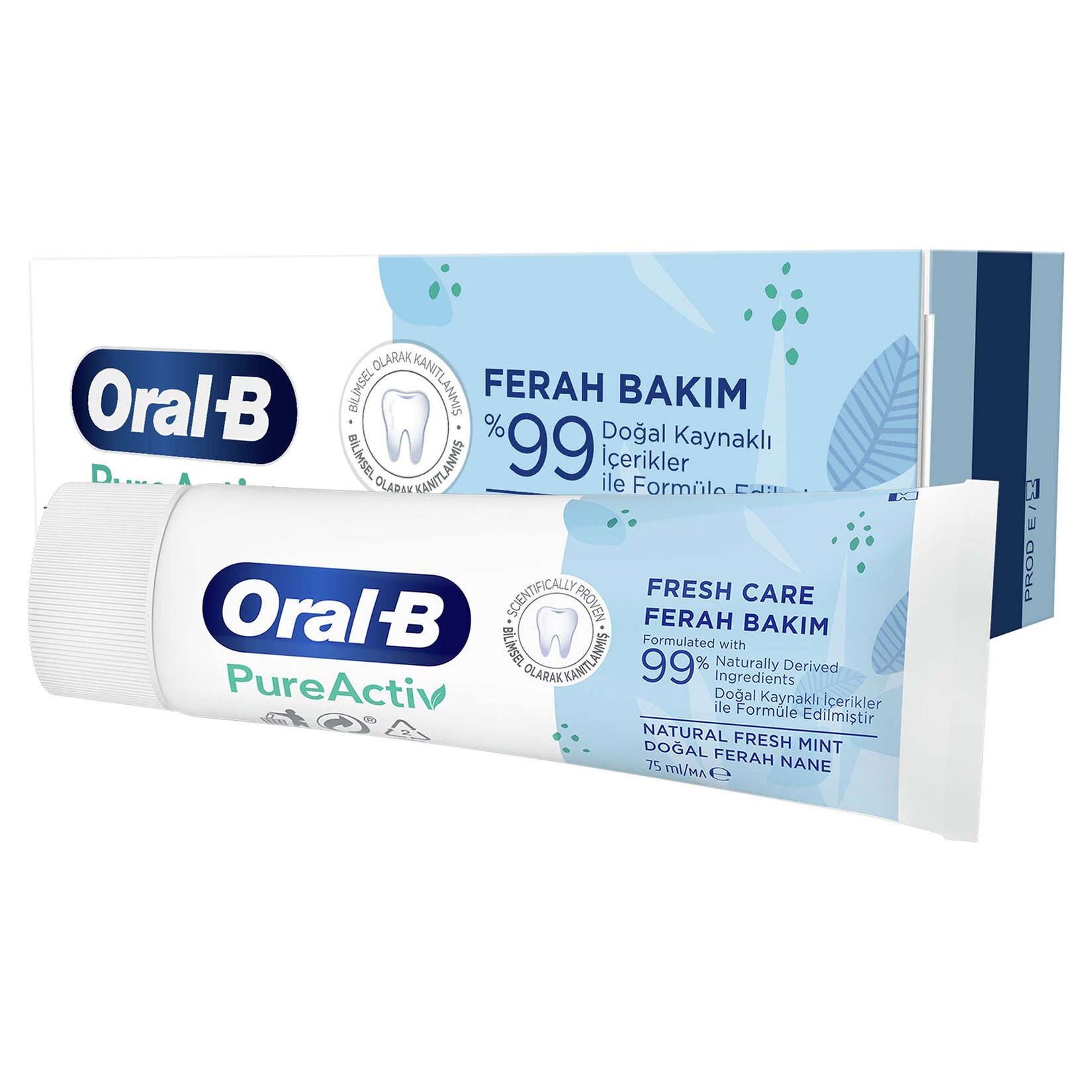 Oral-B PureActiv&nbsp;Ferahlatıcı&nbsp;Bakım Diş Macunu 75 ml&nbsp;