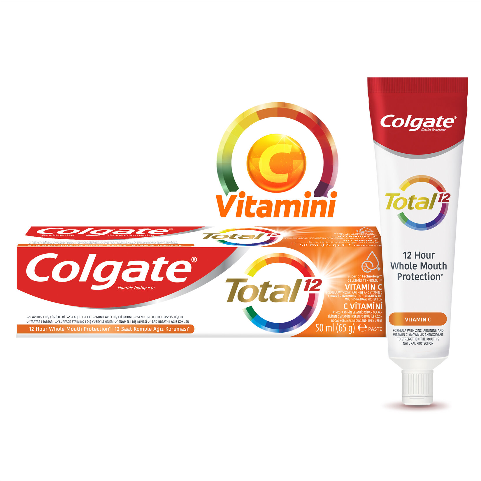 Colgate Total C Vitamini Diş Macunu 50 Ml