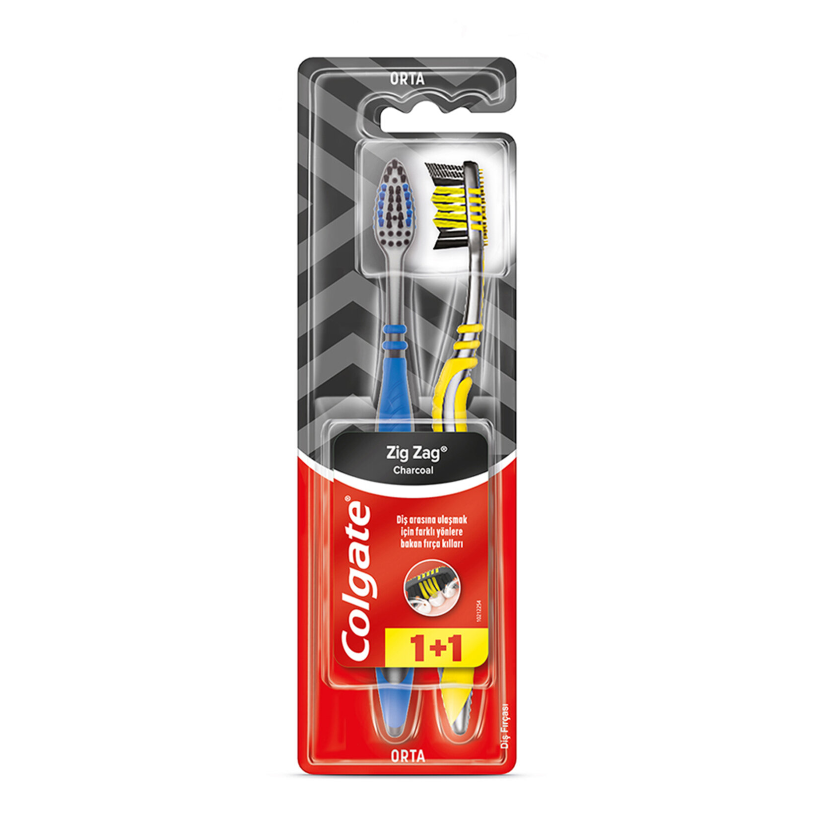 Colgate Zigzag Aktif Kömür 1+1 Diş Fırçası