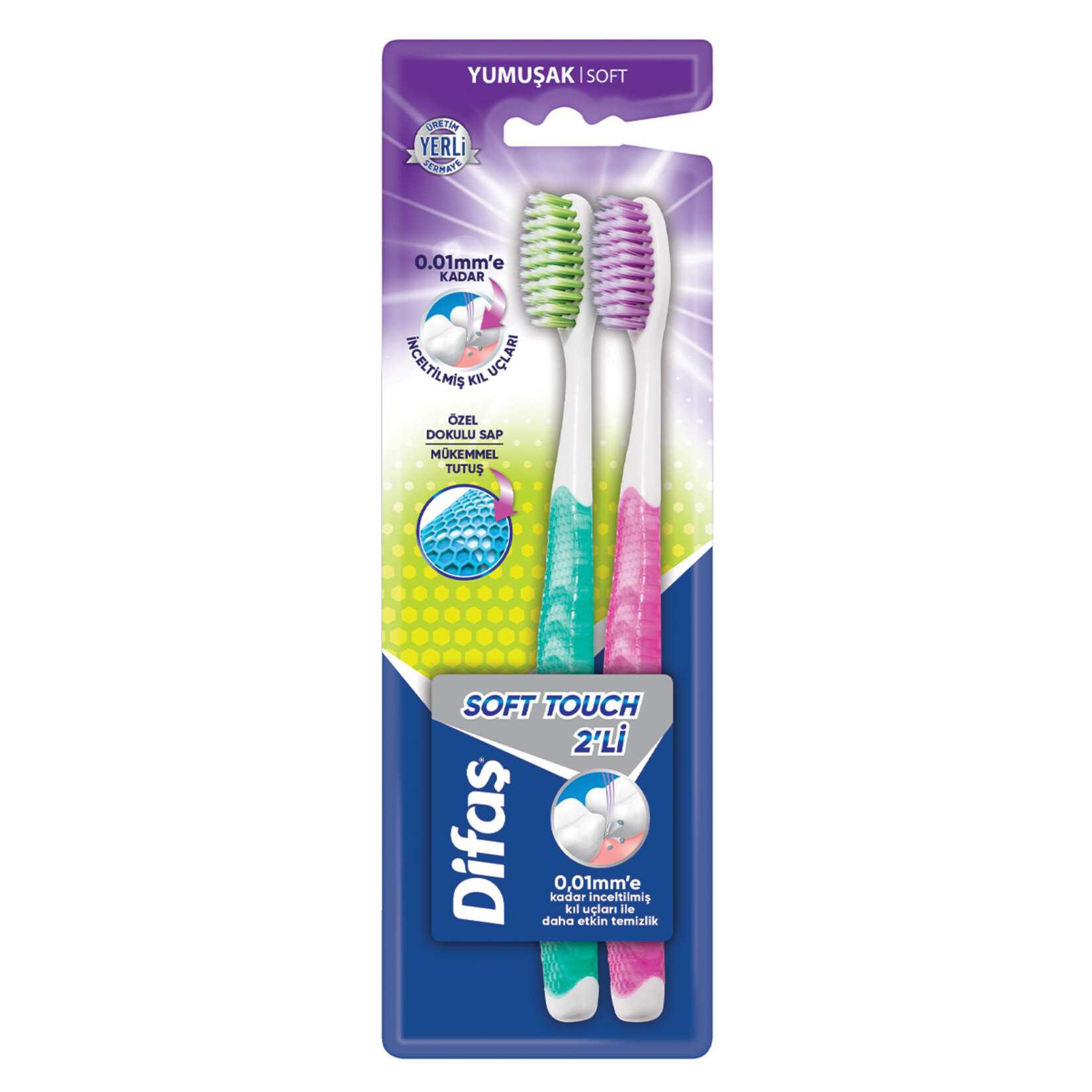 Difaş Soft Touch Diş Fırçası 2'li