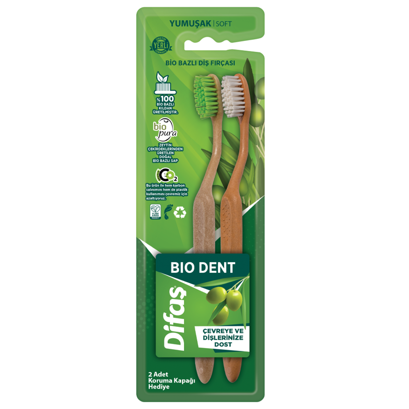 Difaş Bio Dent Diş Fırçası 1+1