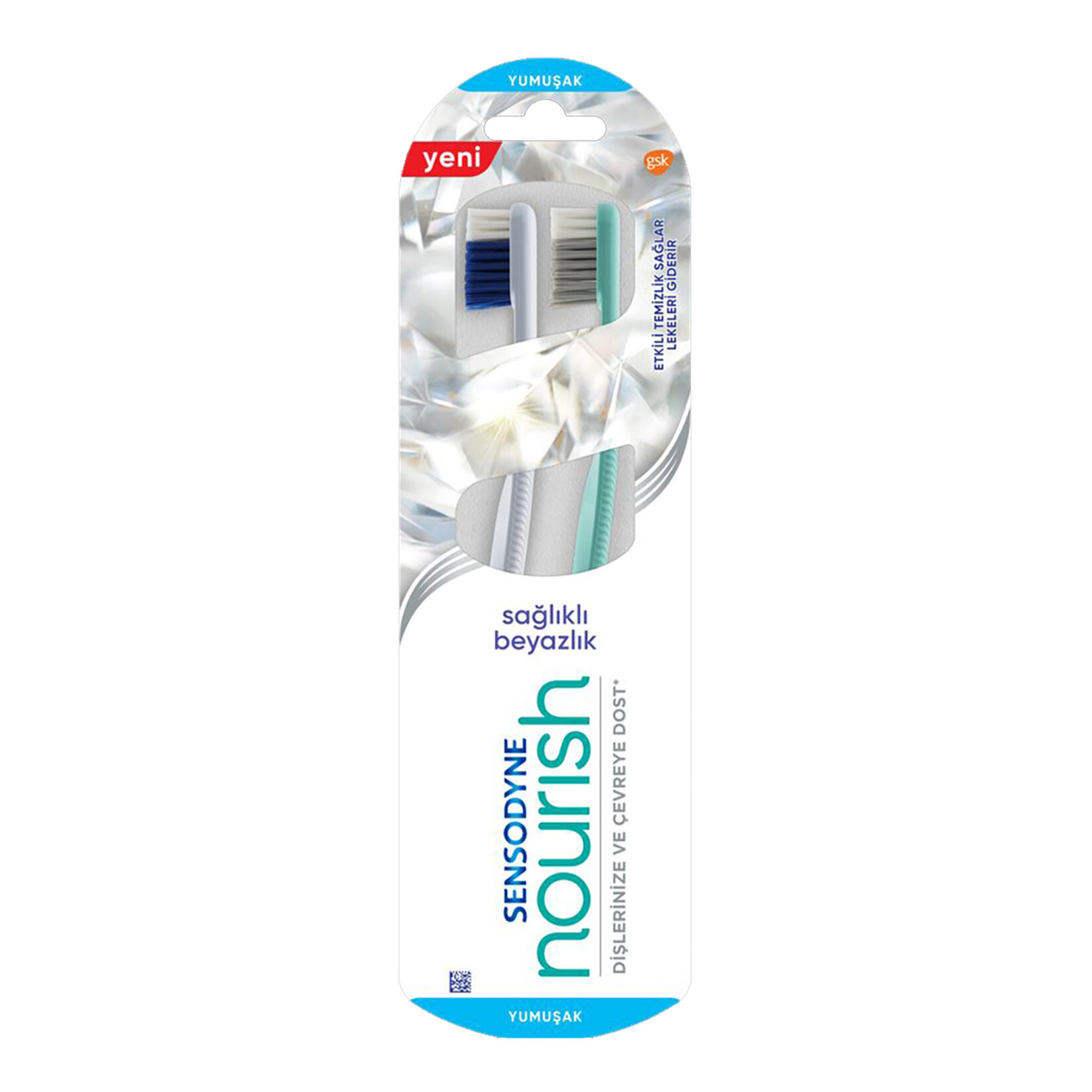 Sensodyne Nourish Sağlıklı Beyazlık Yumuşak Diş Fırçası 1+1