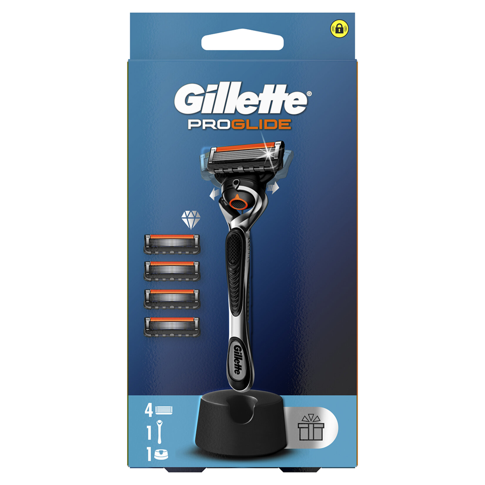 Gillette Fusion Programlı Proglide Tıraş Makinesi + 4 Adet Bıçak