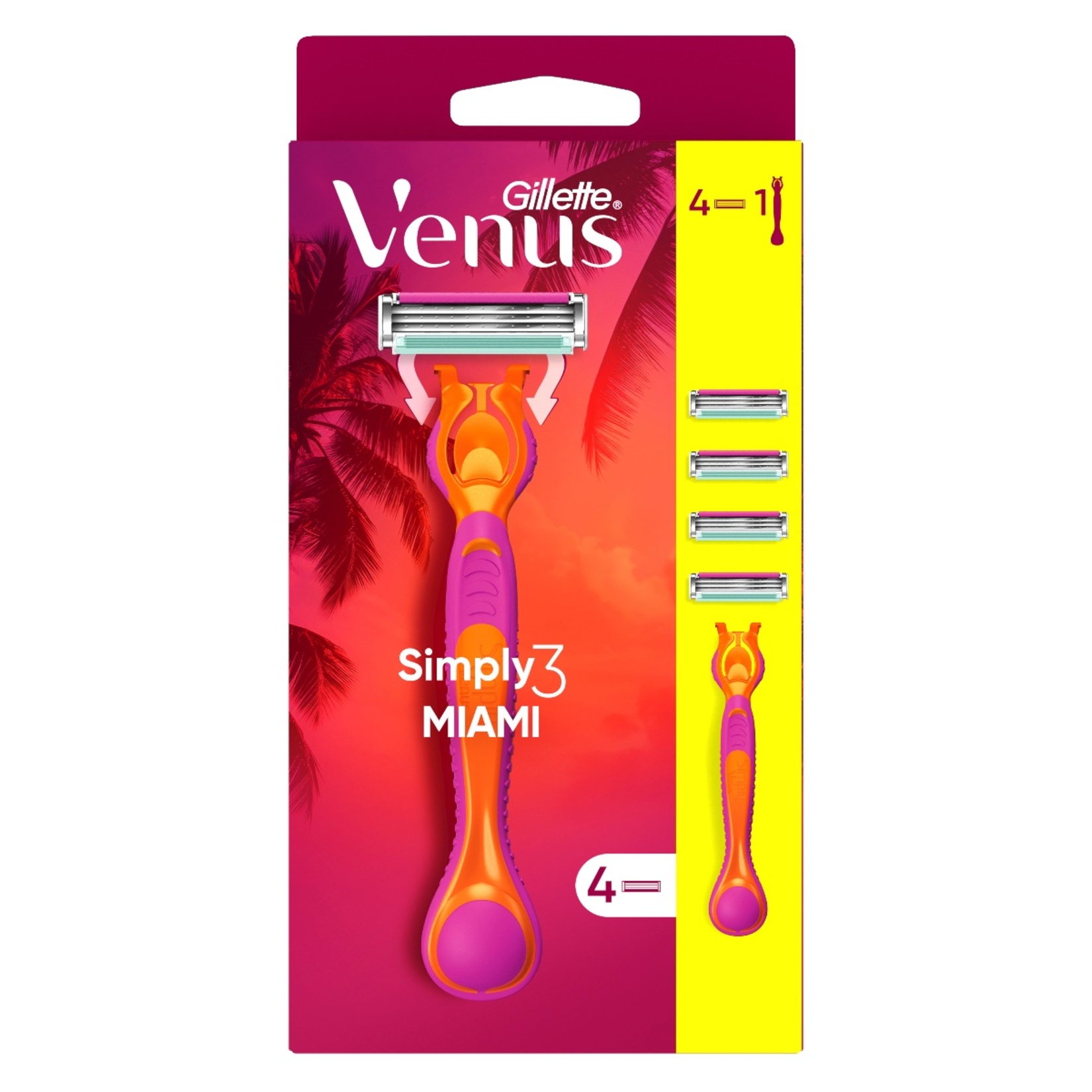 Gillette Venus Miami Hibrid Tıraş Makinesi +3 Yedek