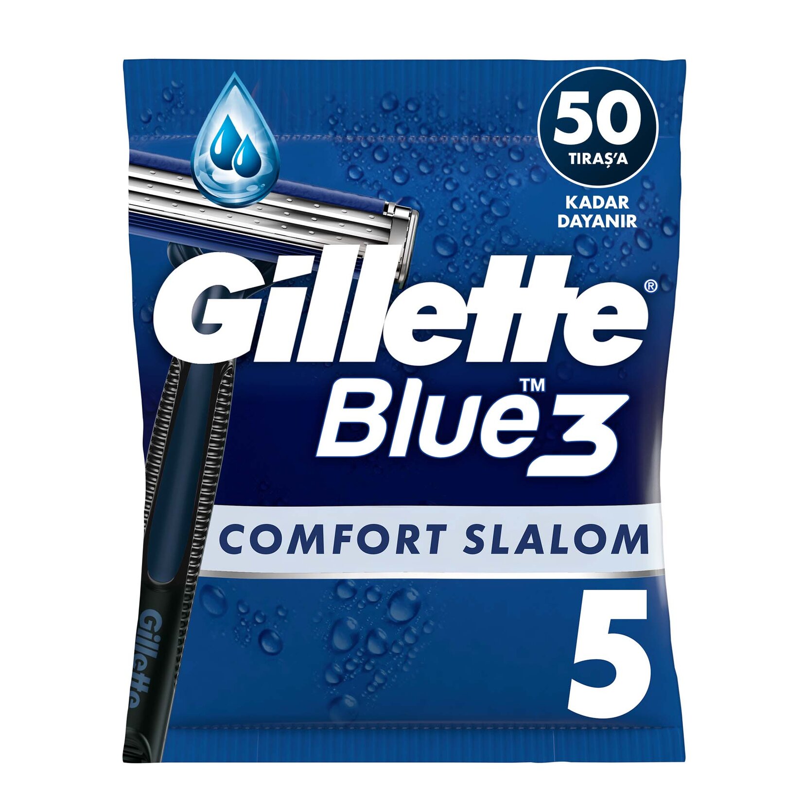 Gilette Blue3 Comfort Slalom Tıraş Bıçağı 5'li