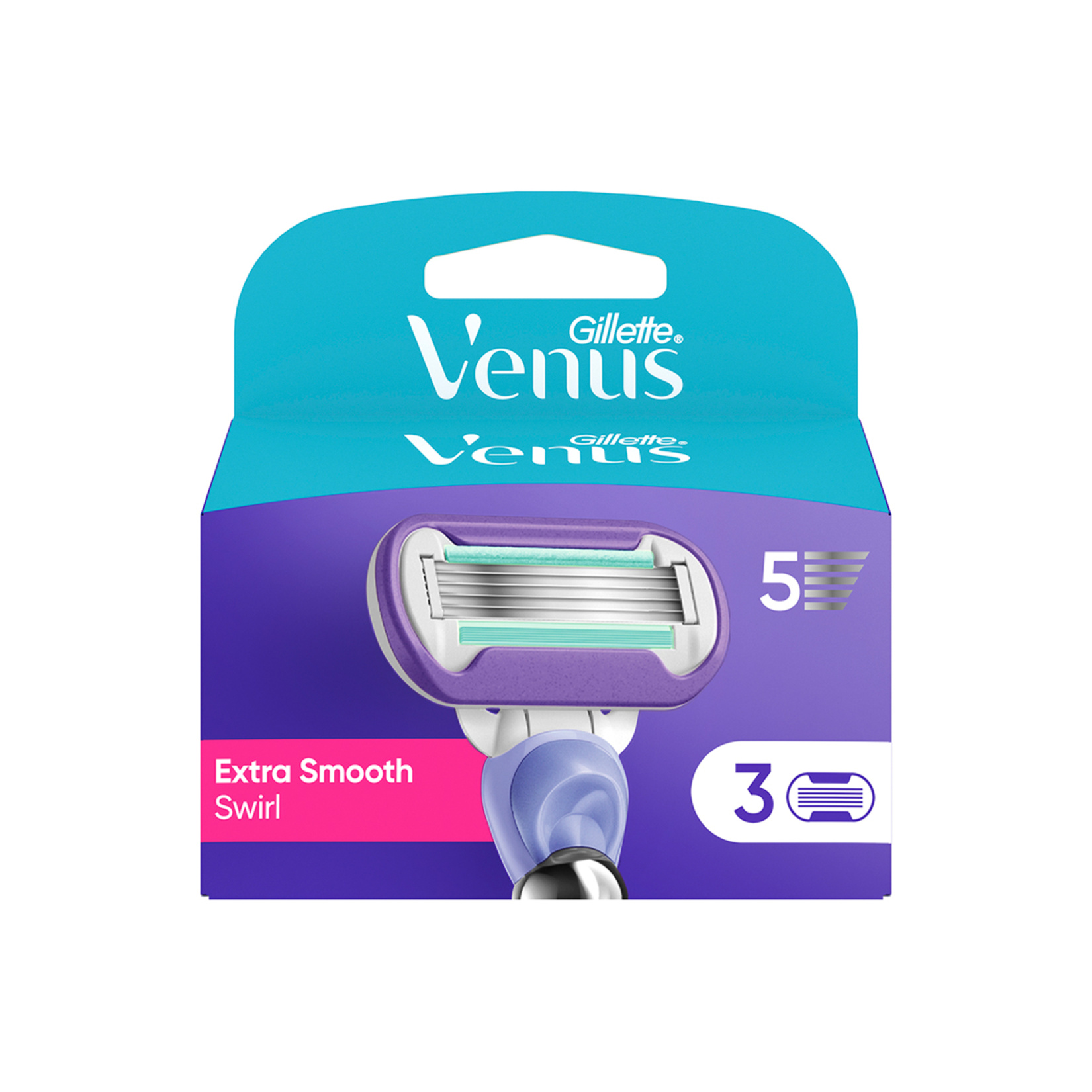 Gillette Venus Extra Smooth Swirl Yedek Bıçak Kadın 3'lü