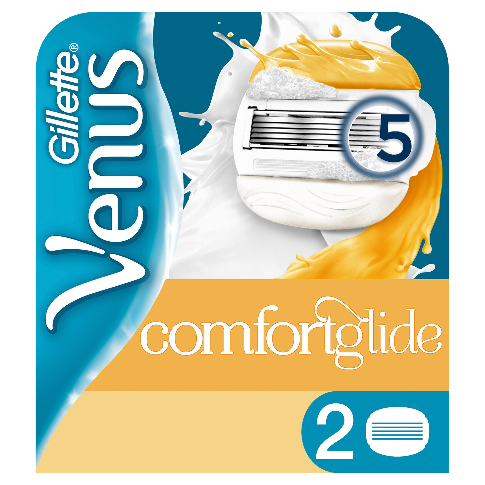 Gillette Venus Comfortglide Olay Yedek Kadın Tıraş Bıçağı 2 Adet
