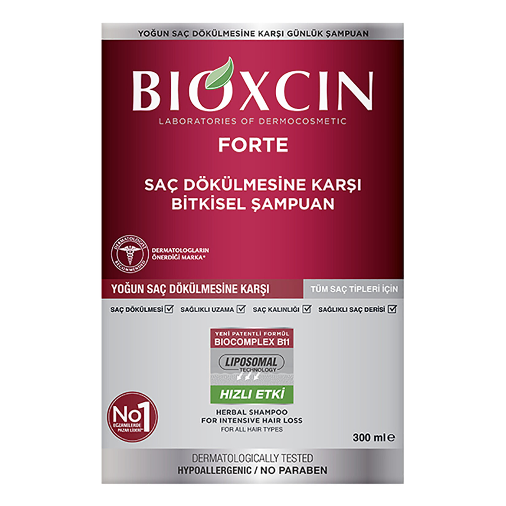 Bioxcin Forte Şampuan (Tüm Saç Tipleri) 300 Ml