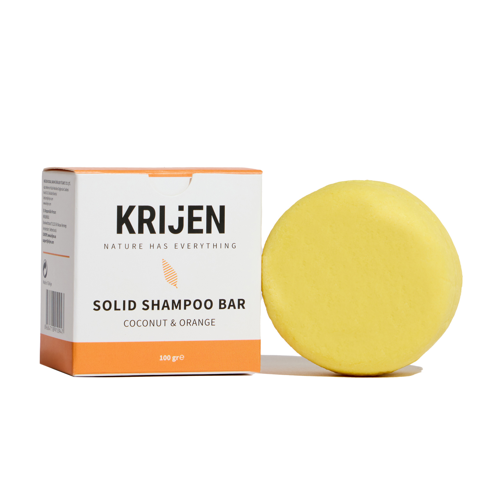 Krijen Hindistan Cevizi & Portakallı Katı Şampuan 100 G