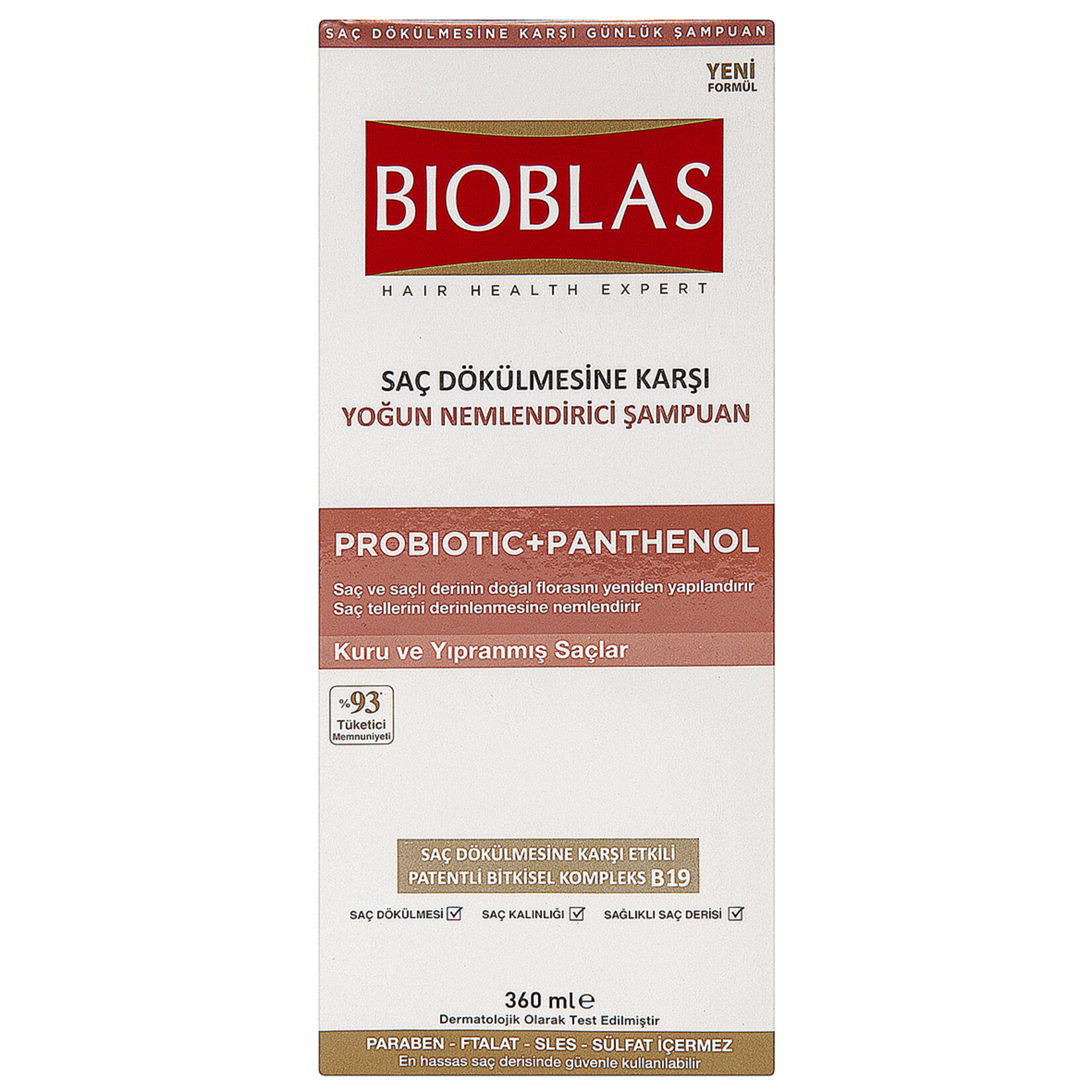 Bioblas Probiotic+Panthenol Kuru-Yıpranmış Şamuan 360 Ml
