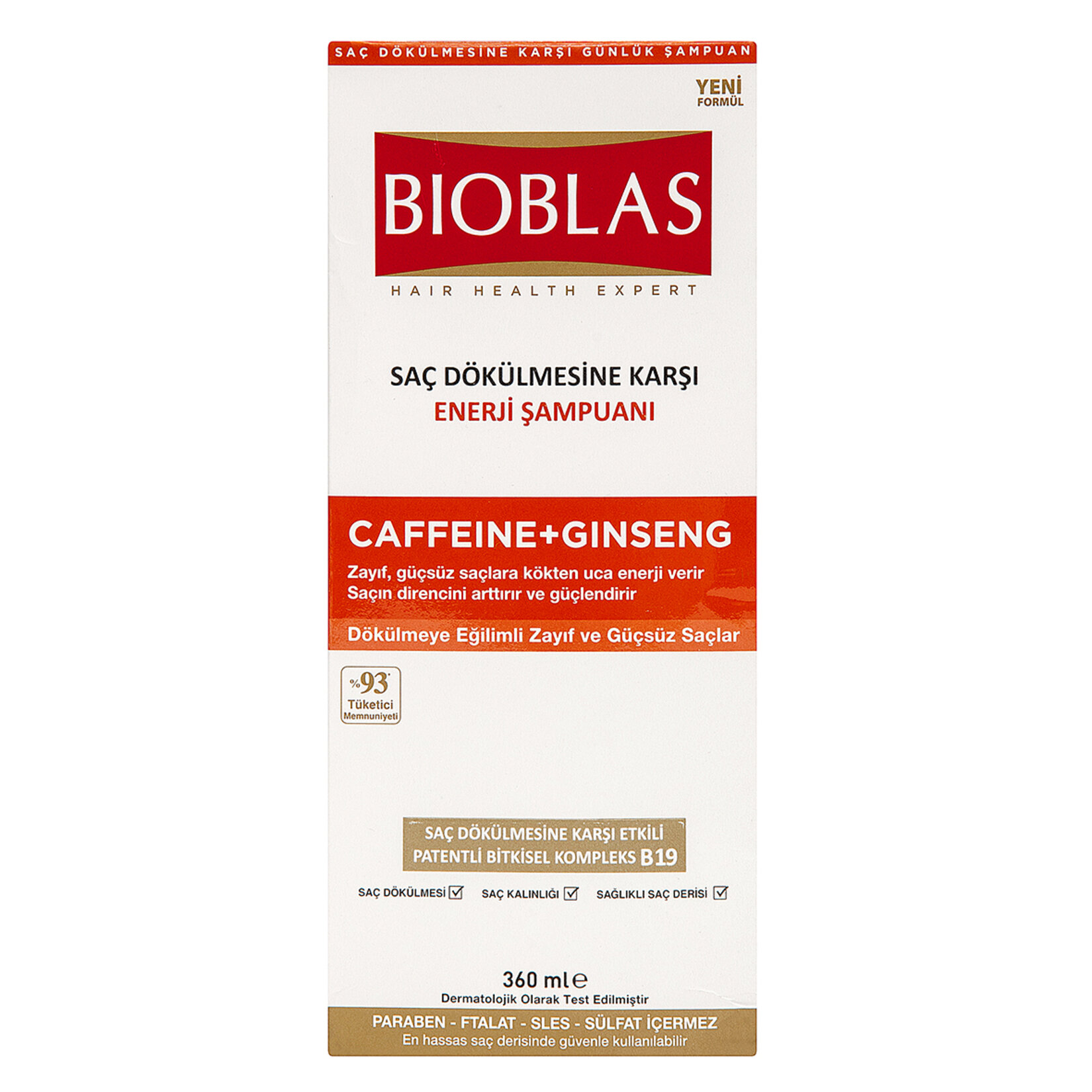 Bioblas Caffeine+Ginseng Şampuan 360 Ml