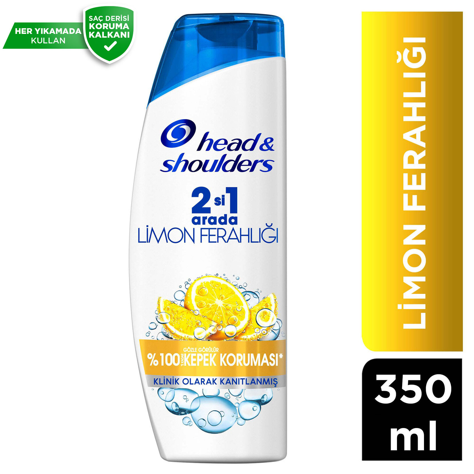 Head & Shoulders Limon Ferahlığı 2'si 1 Arada Kepeğe Karşı Etkili Şampuan 350 ml