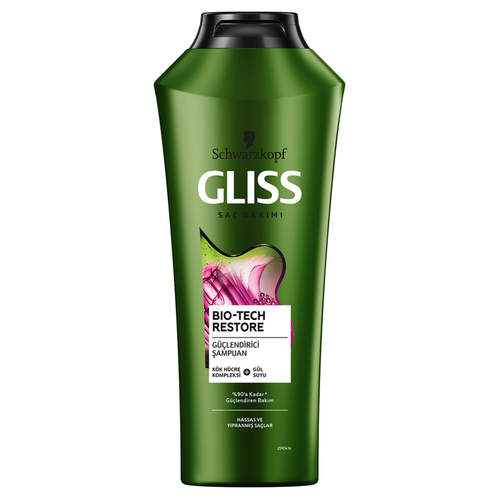 Gliss Bio-Tech Restore Güçlendirici Şampuan- Kök Hücre Kompleksi ve Gül Suyu ile  360 ml