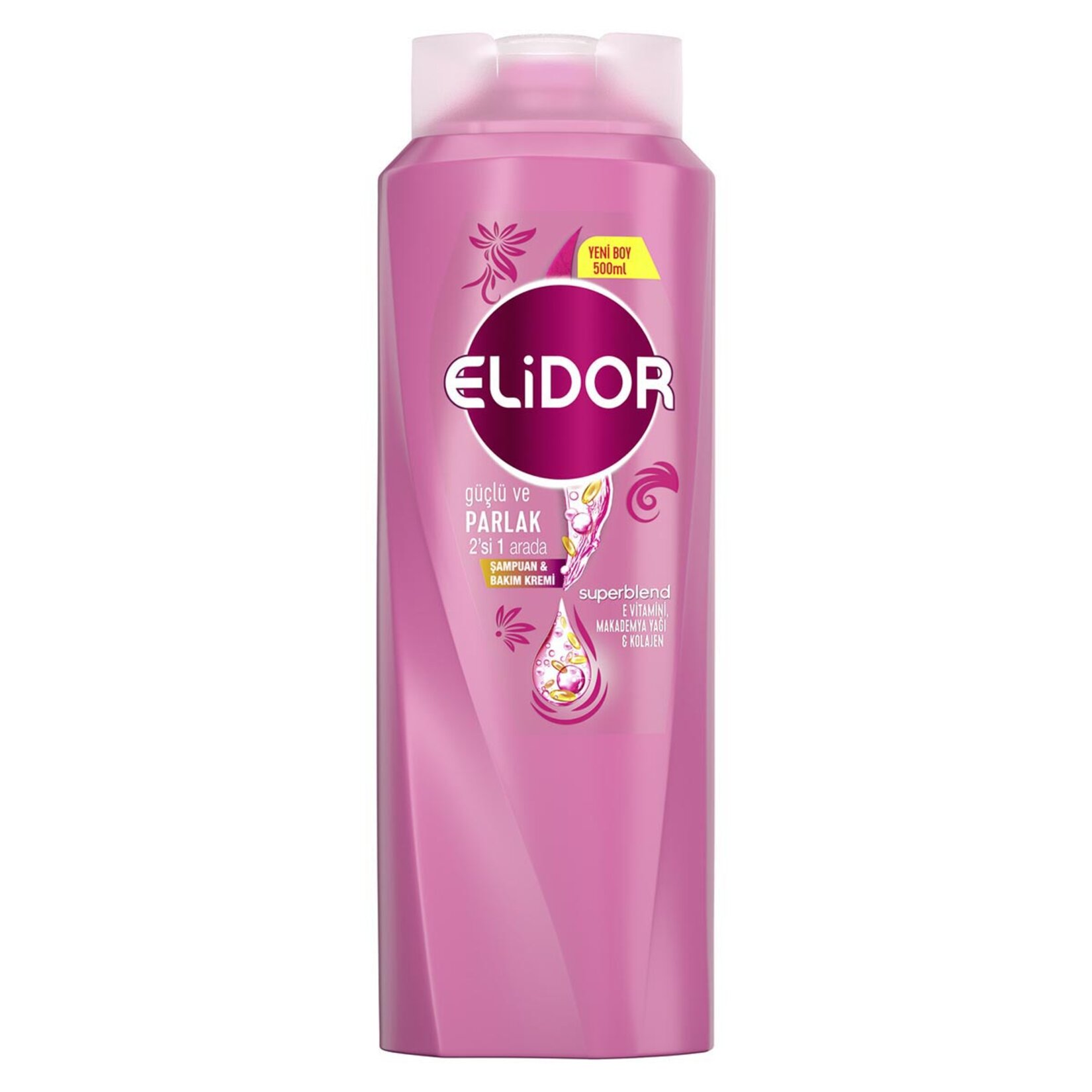 Elidor 2'si 1 Arada Şampuan ve Krem Güçlü ve Parlak 500 ML