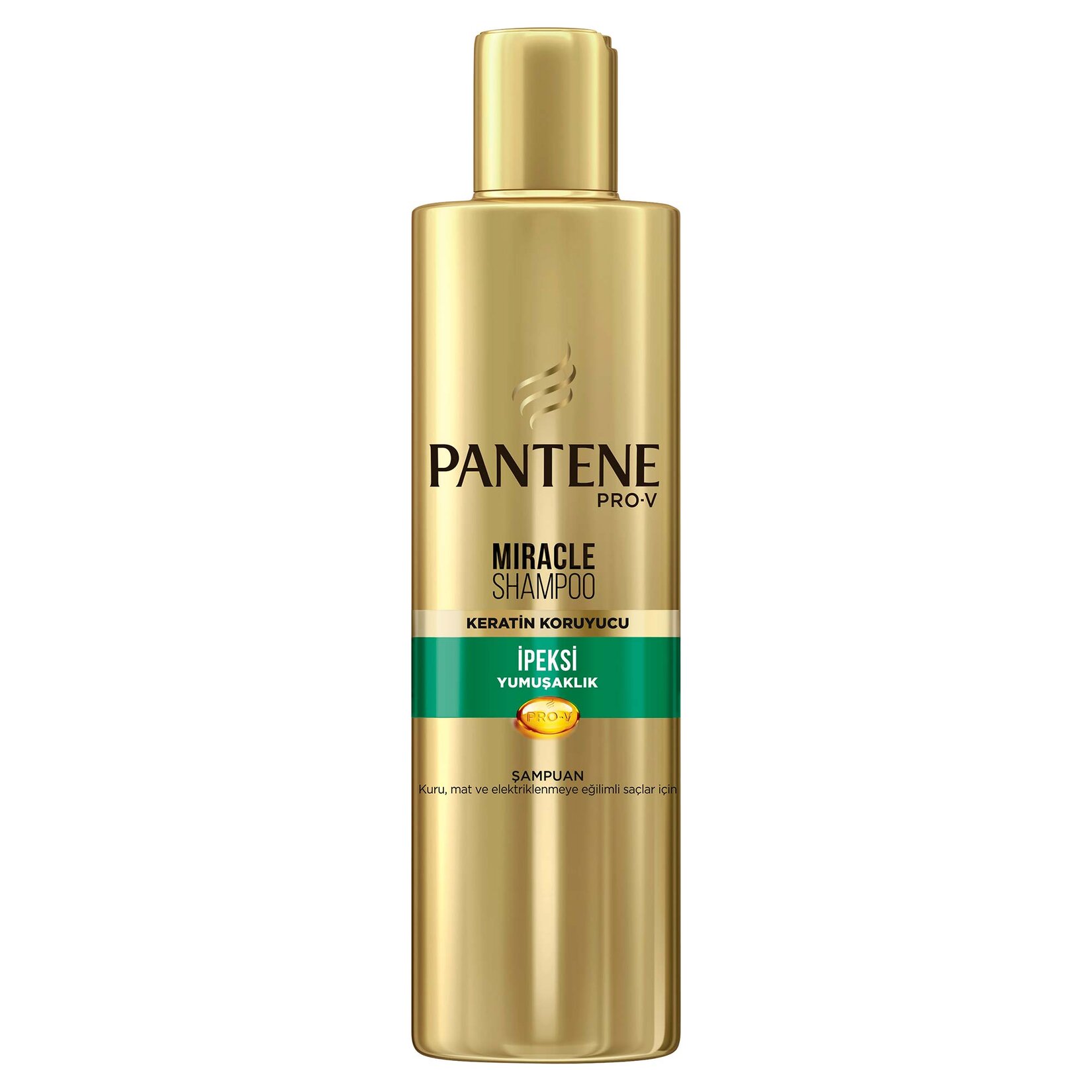 Pantene Miracle Şampuan İpeksi Yumuşaklık Keratin Koruyuculu 250 ml Kuru Mat ve Elektriklenmeye Eğilimli Saçlar İçin