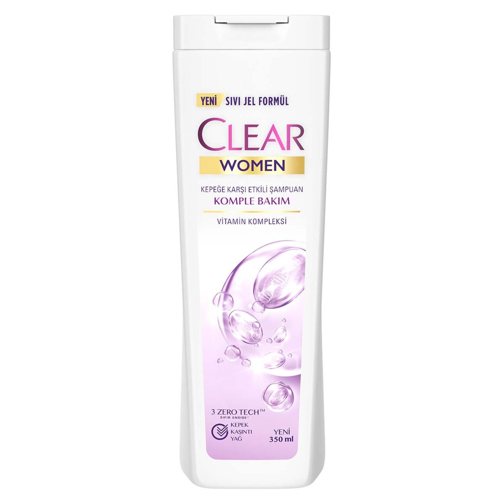 Clear Women Kepeğe Karşı Etkili Şampuan Komple Bakım Vitamin Kompleksi 350 ml
