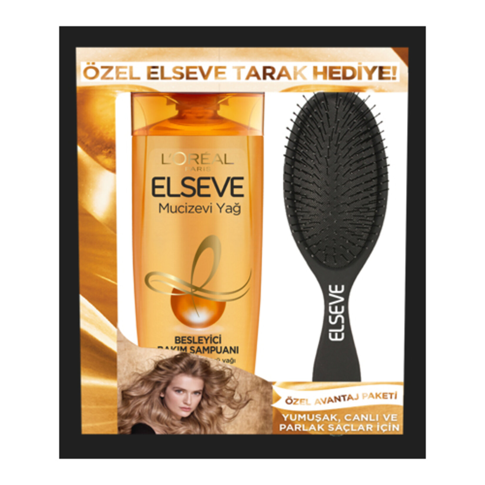 Elseve Mucizevi Yağ Besl.bak.şam.450ml(tarak Hed.)