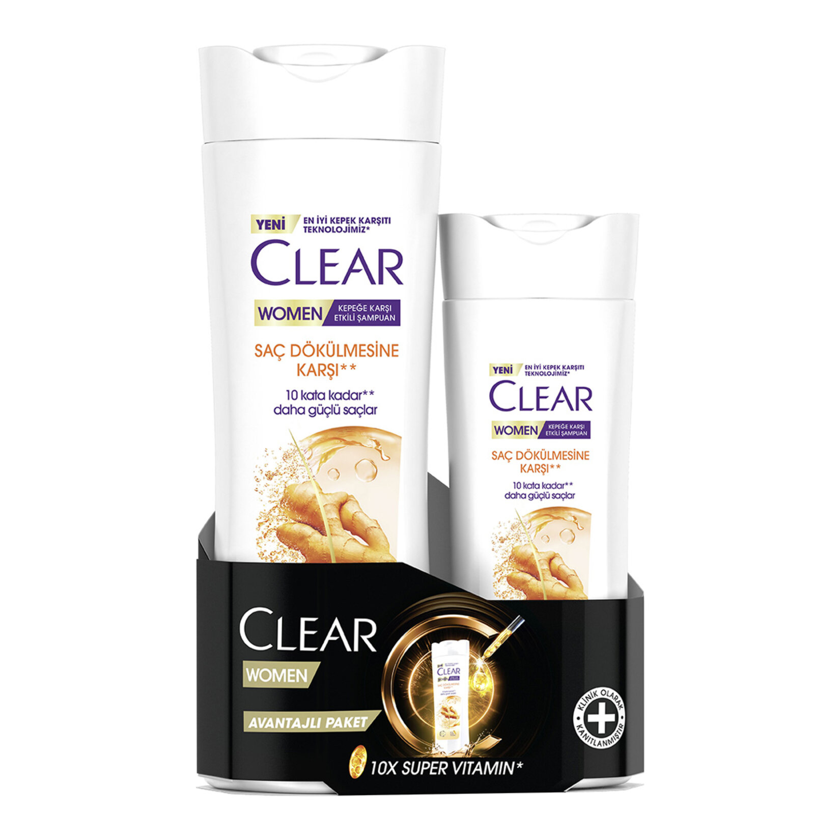 Clear Women Saç Dök.karşı Şampuan Copack 350+180Ml