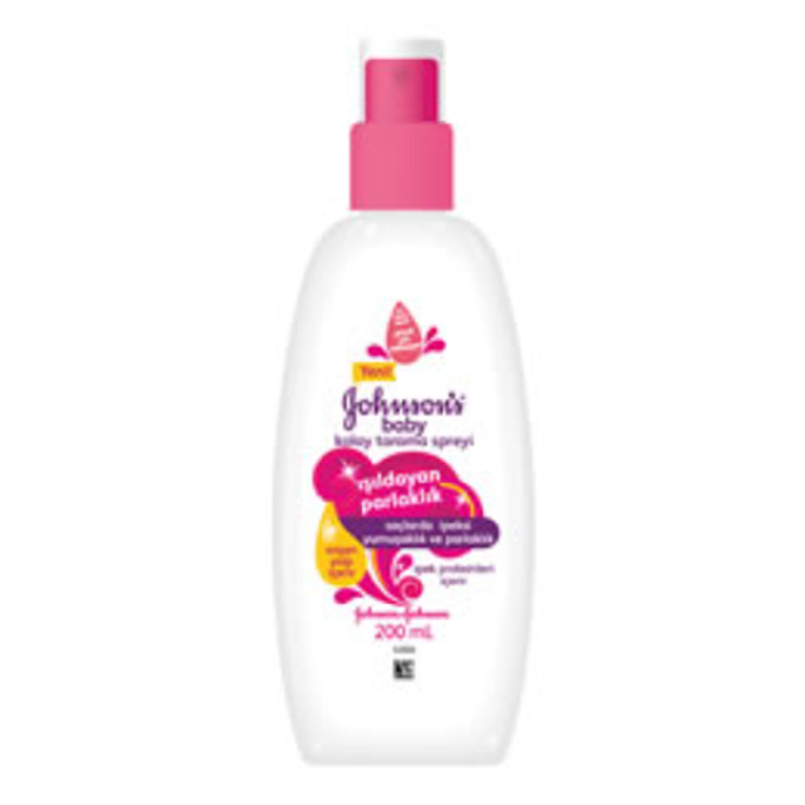 Johnson's Baby Işıldayan Parlaklık Argan Yağı İçeren Çocuklar İçin Kolay Tarama Spreyi 200 Ml