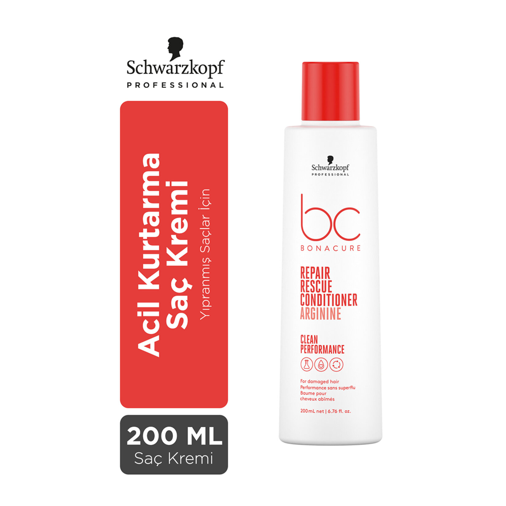 Bonacure Clean Acil Kurtarma Saç Kremi 200 Ml