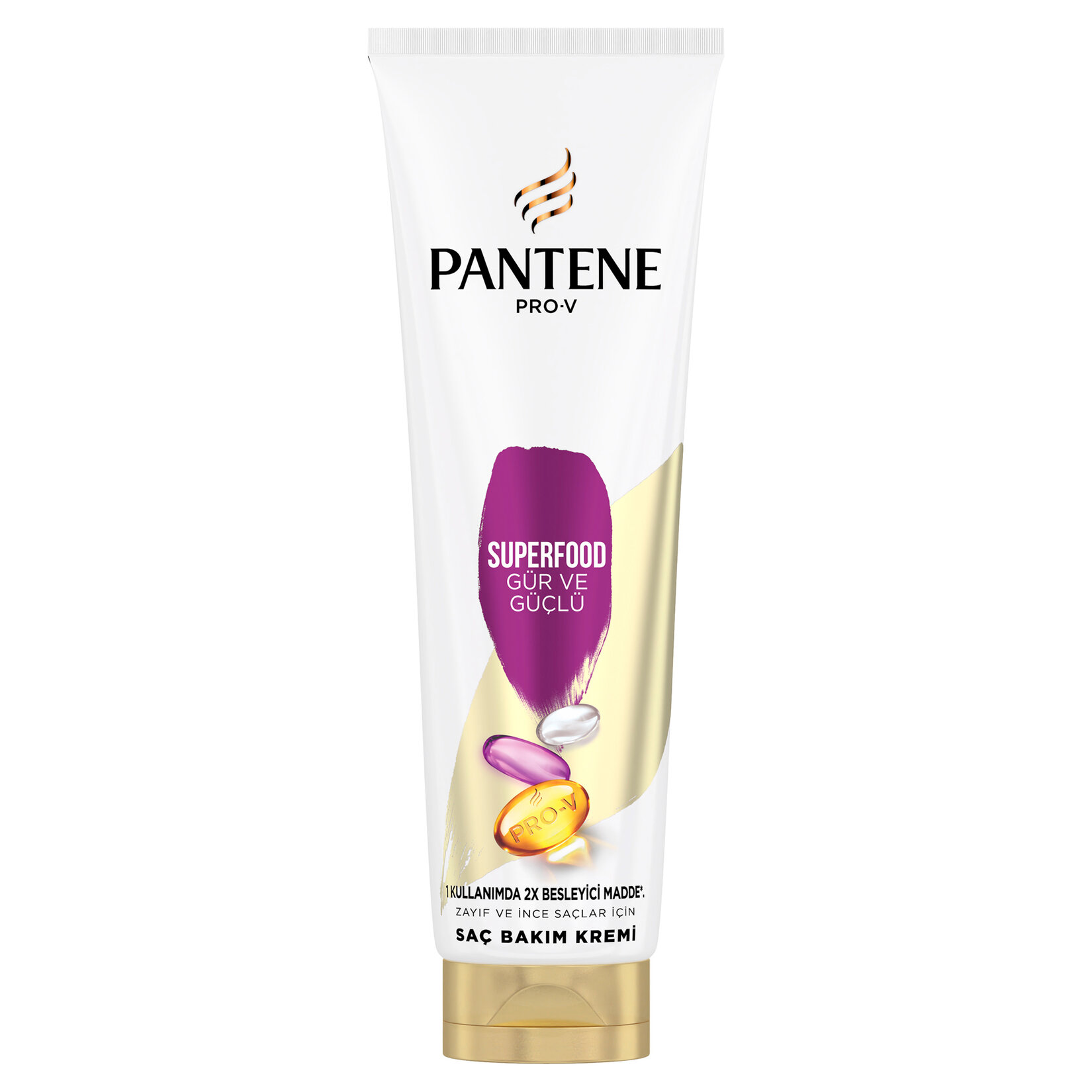 Pantene Superfood Gür ve Güçlü Saç Bakım Kremi 275 ml