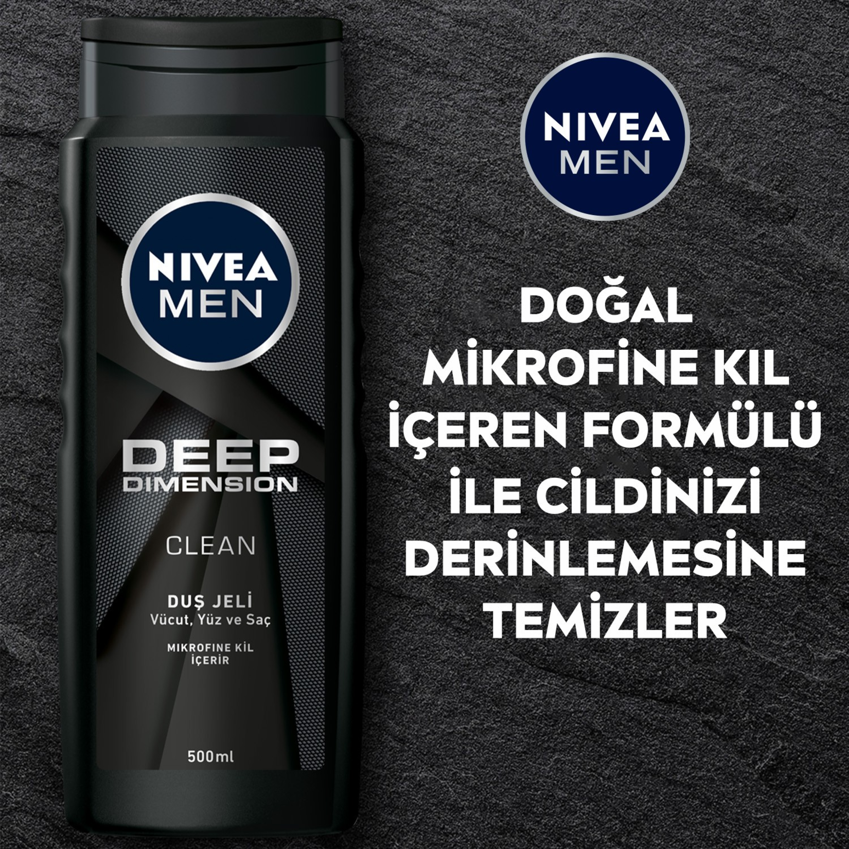 Nivea Men Deep Dımensıon Duş Jeli 500 Ml