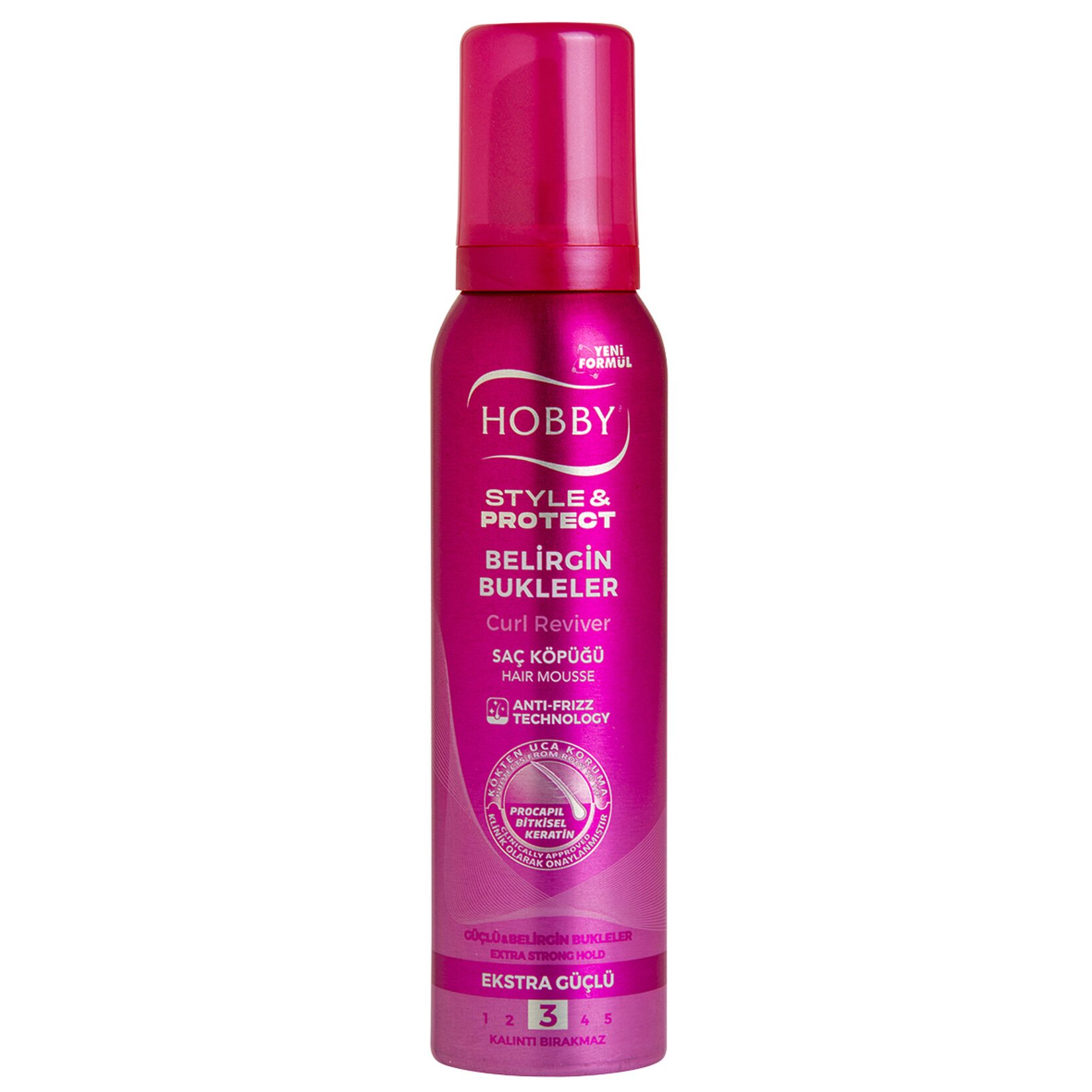Hobby Style&Protect Belirgin Bukleler Saç Köpük 150 Ml
