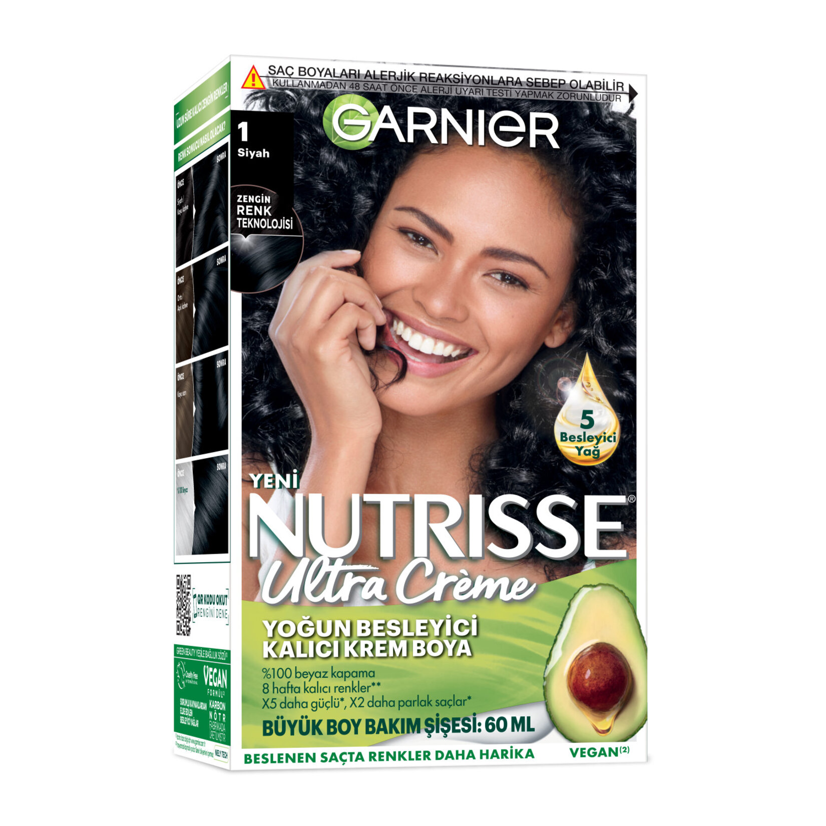 Garnıer Nutrısse Ultra Creme Saç Boyası 1 Siyah