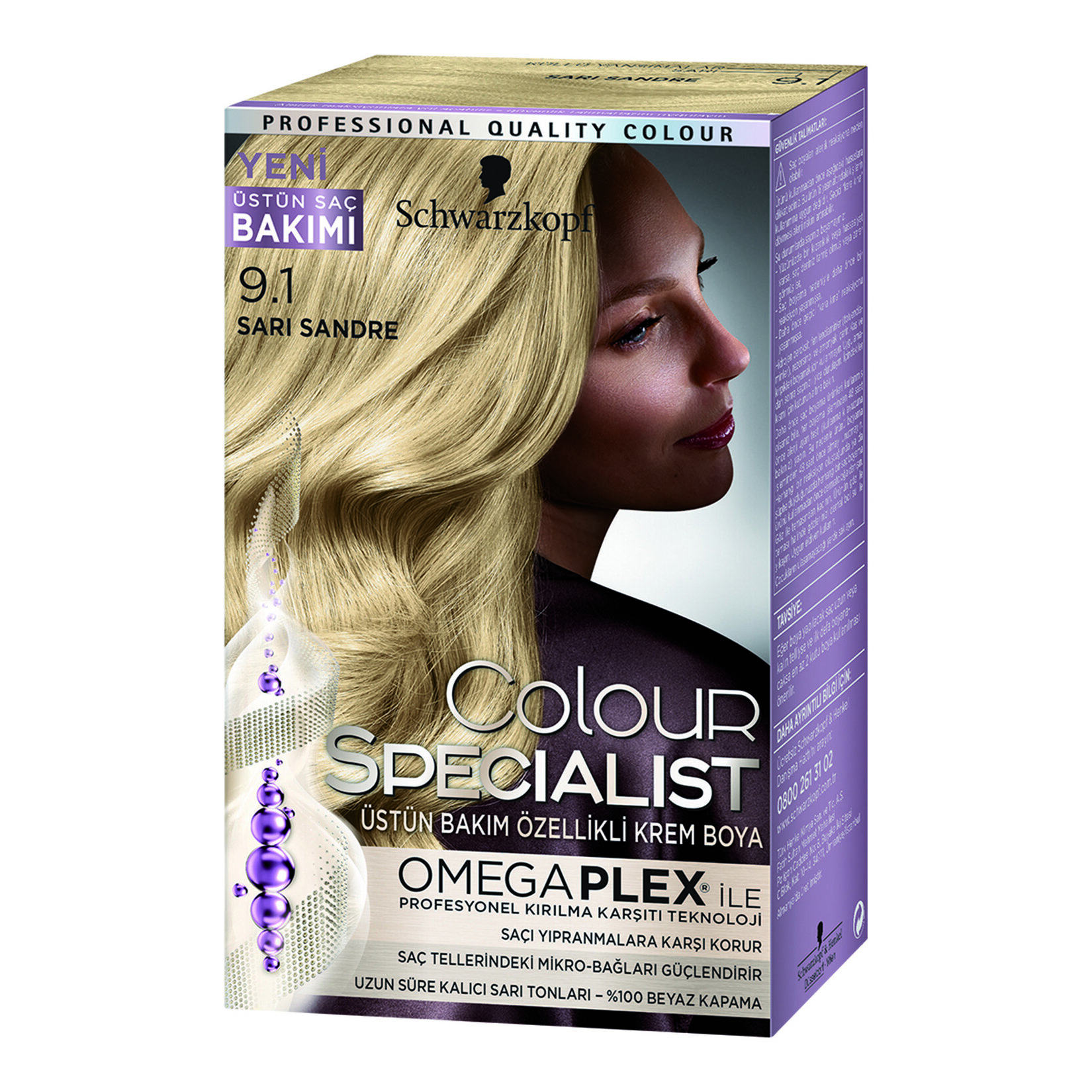 Color Specialist Saç Boyası 9-1 Sarı Sandre