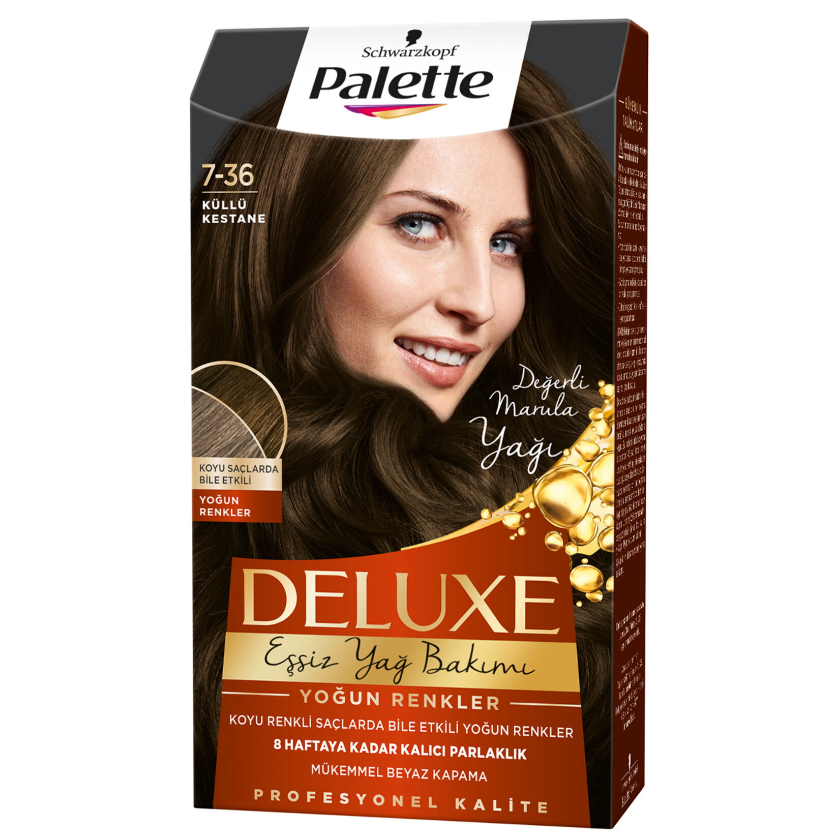 Palette Deluxe Yoğun Renkler 7-36 Küllü Kestane