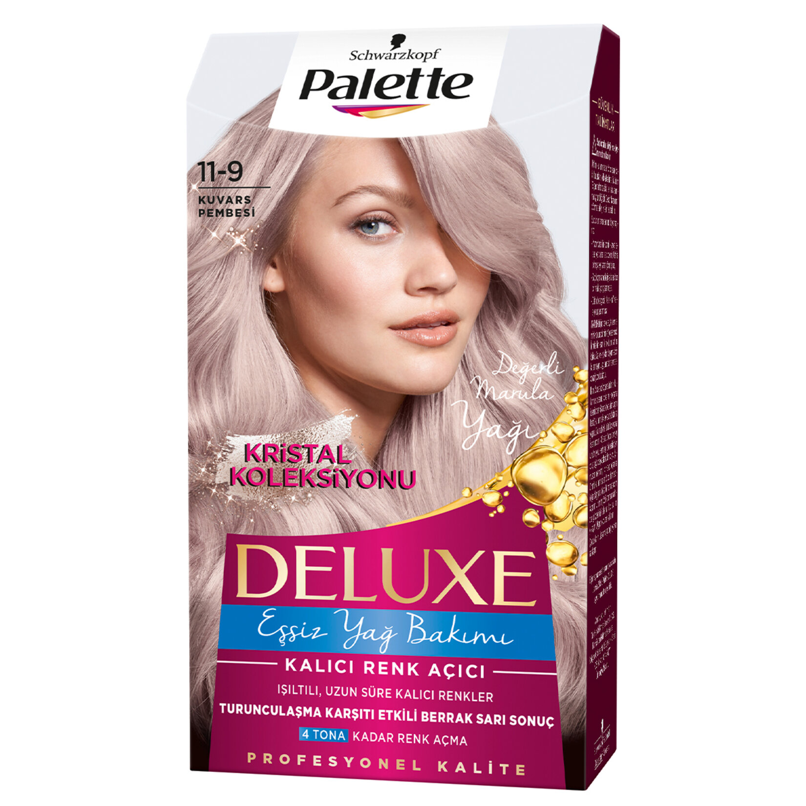 Palette Deluxe 11-9 Kuvars Pembesi Saç Boyası 115 Ml