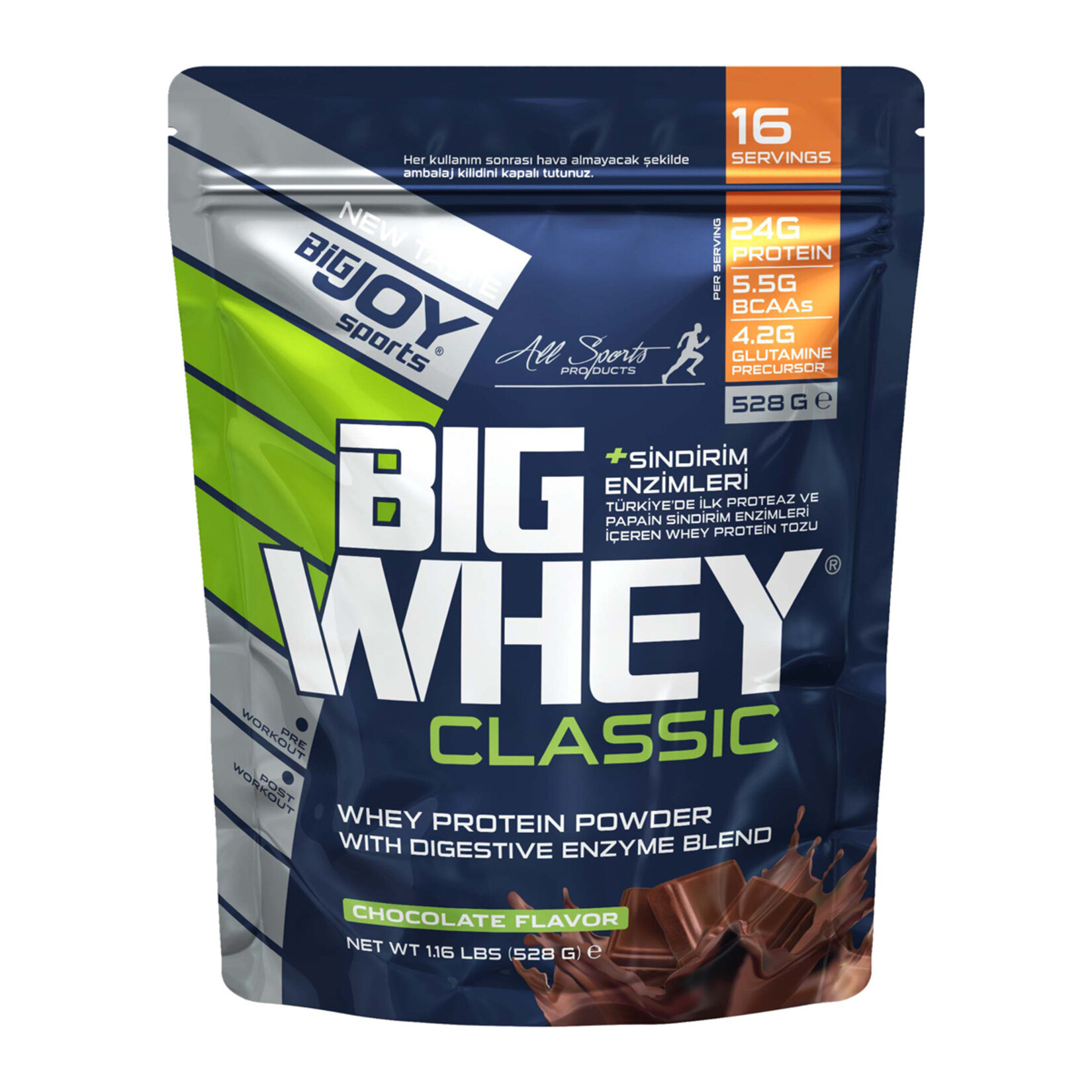 Bigjoy Sports Bigwhey Doypack Çikolata 528 G