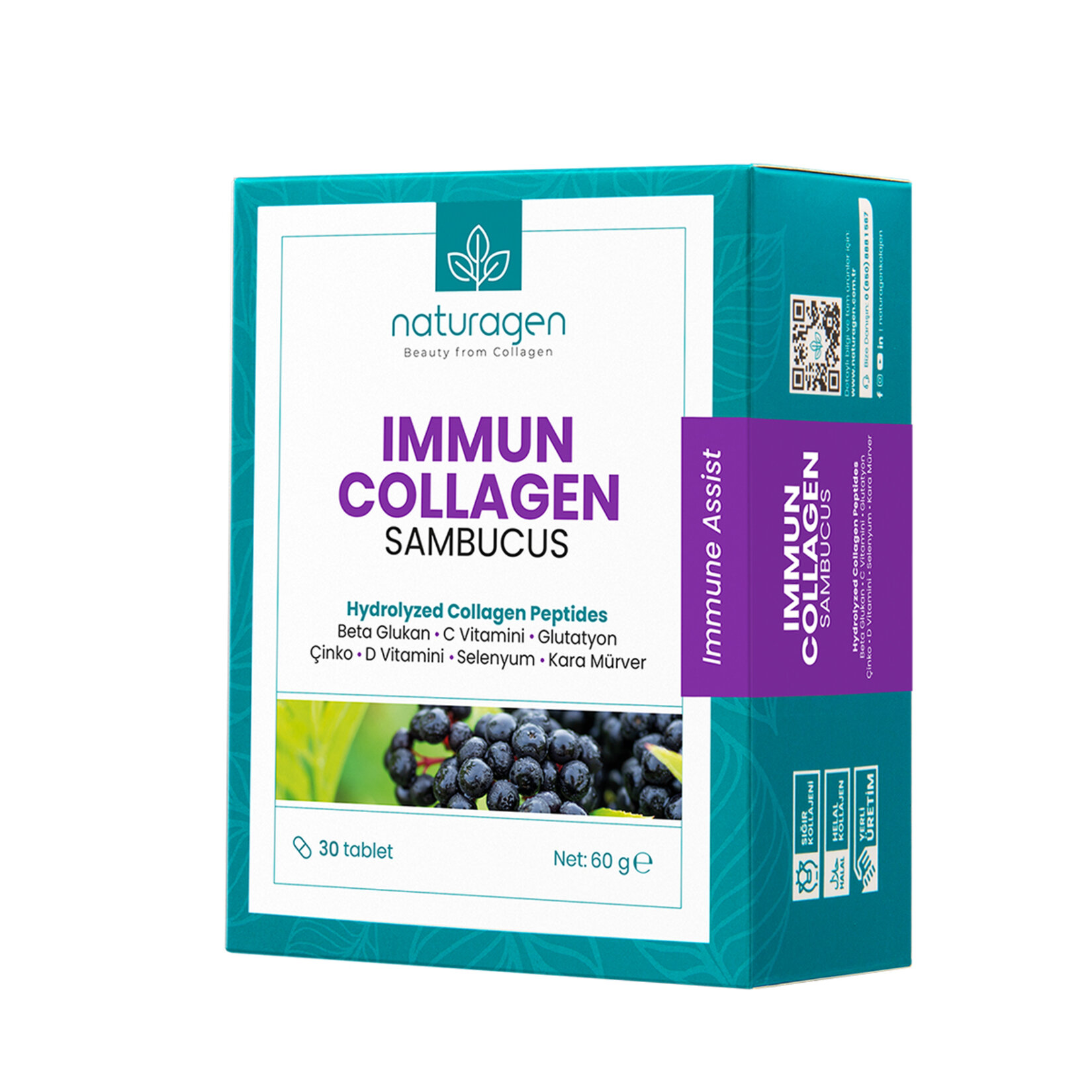 Naturagen Immun Collagen Sambucus 30'lu Tablet 30 G