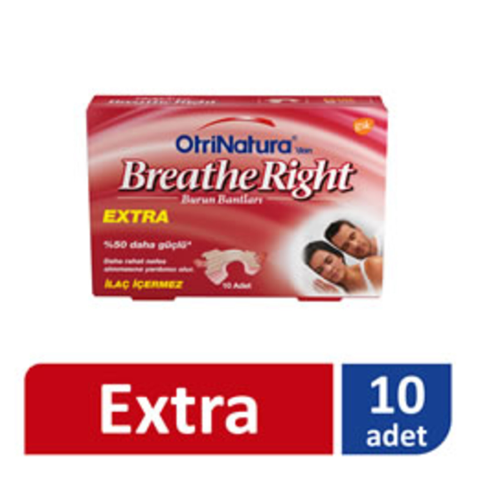 Breathe Right Extra Burun Açıcı Bant Standart Boy 10'Lu