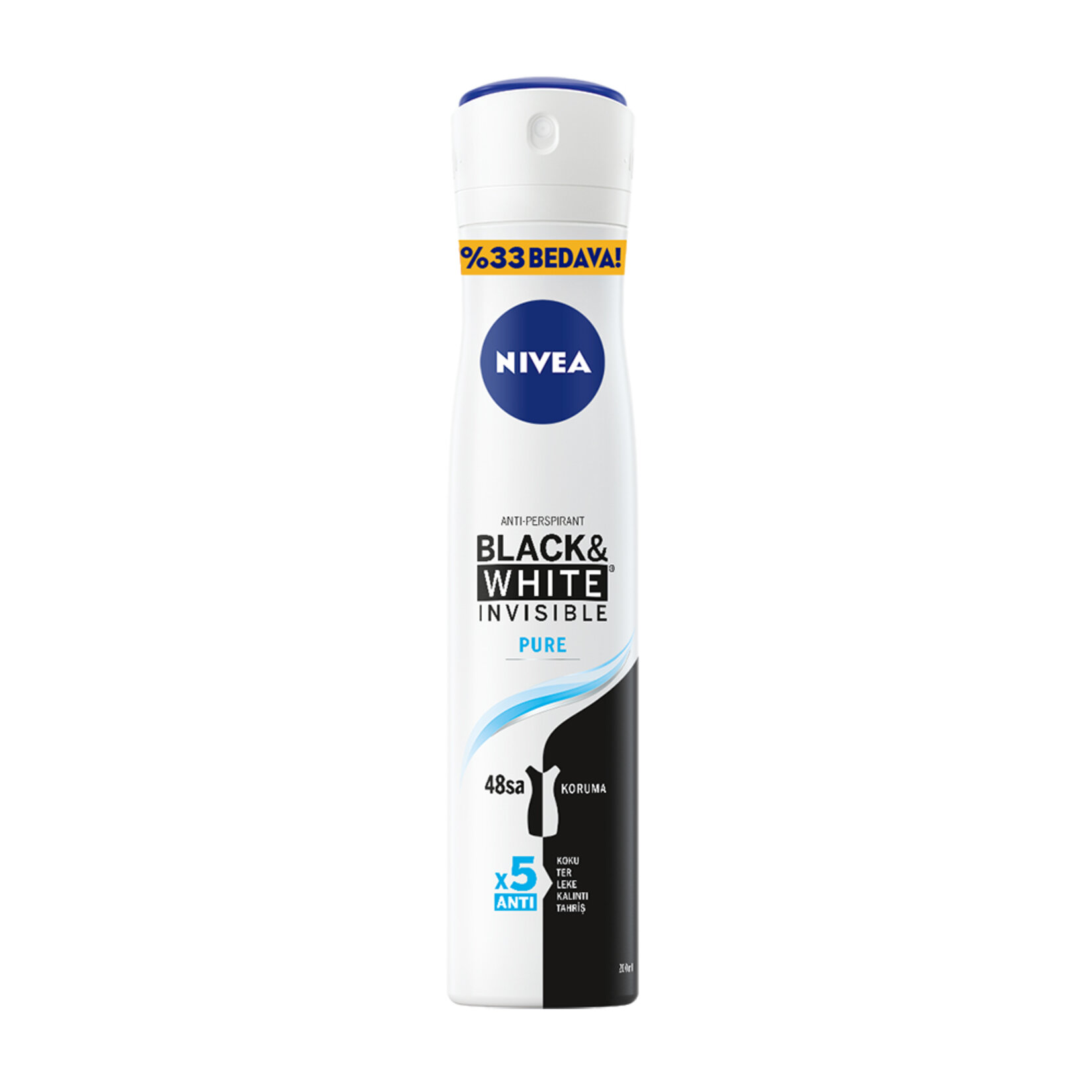 Nivea Deo Black&White Invisible Pure Kadın 200 Ml